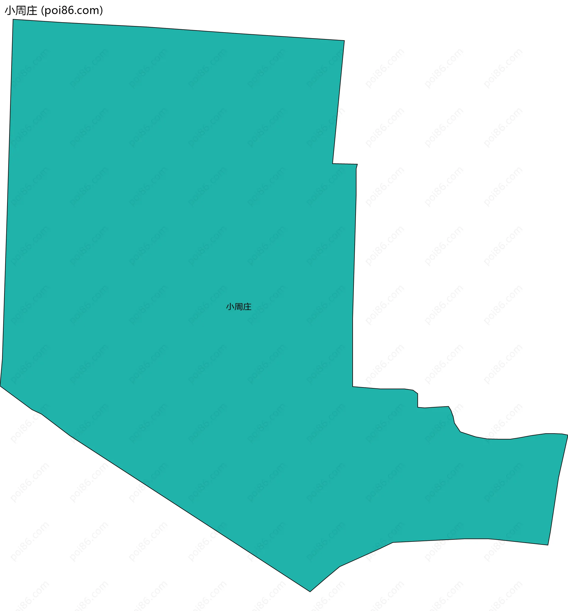 小周庄边界地图