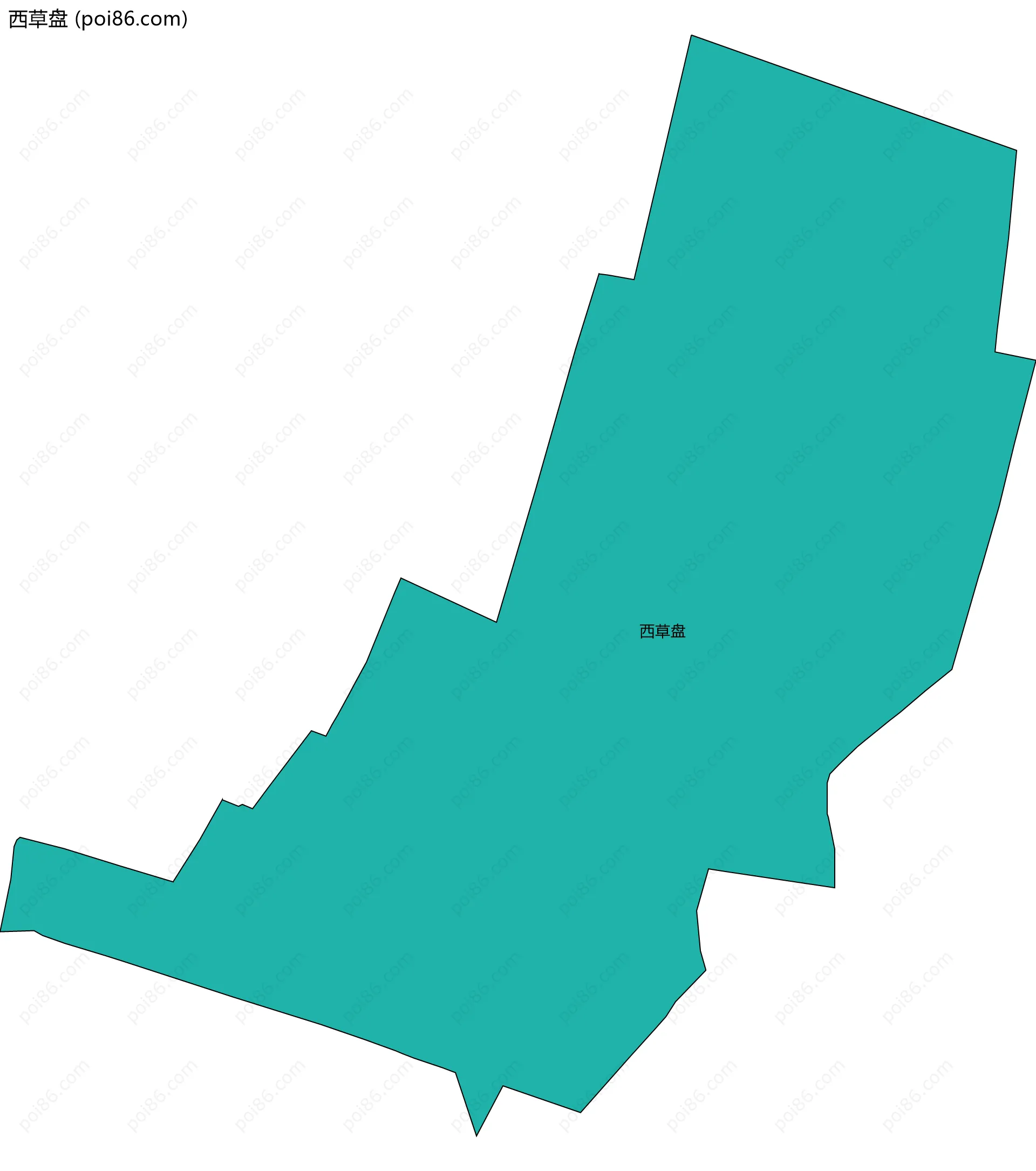 西草盘边界地图