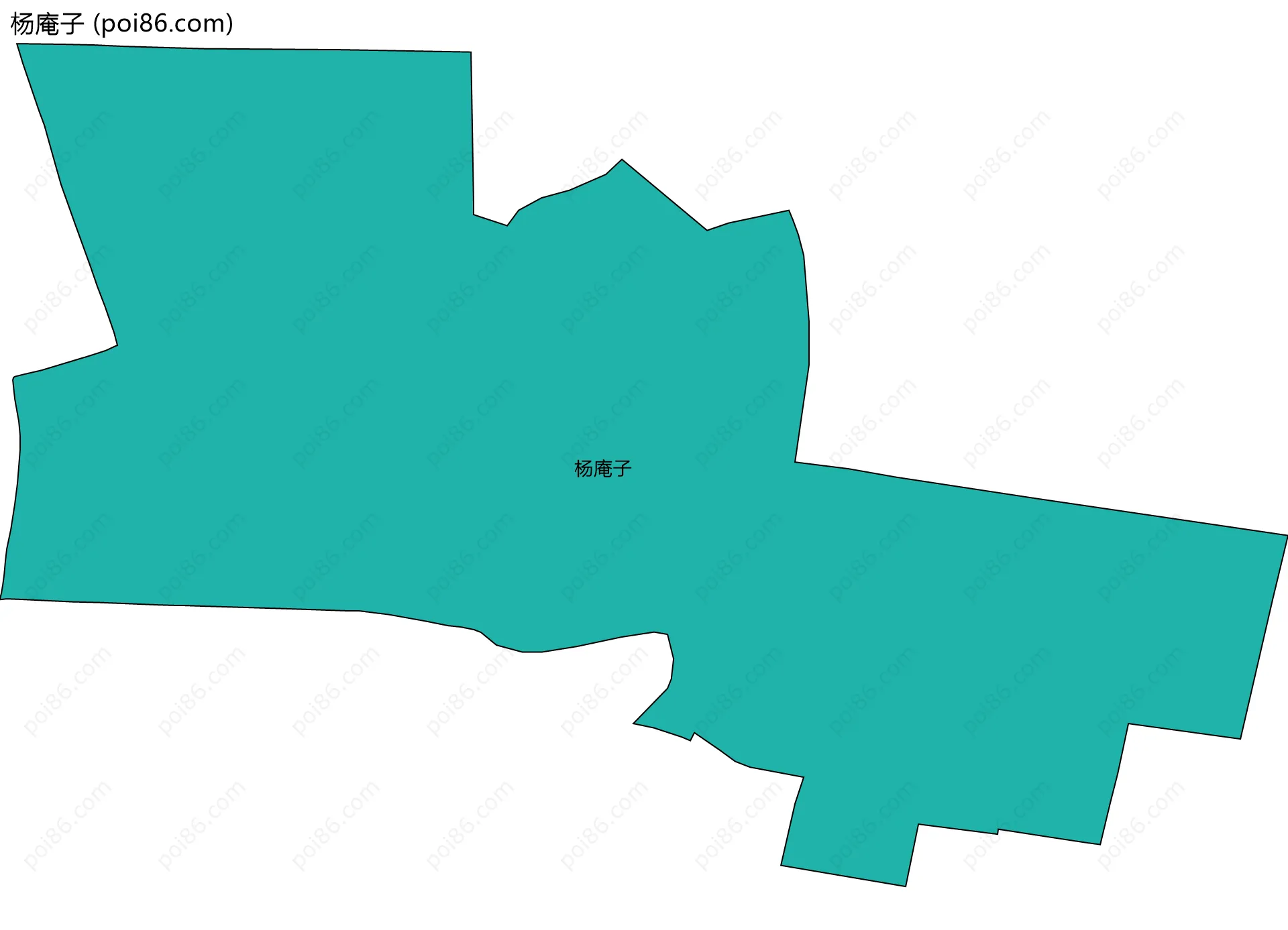 杨庵子边界地图