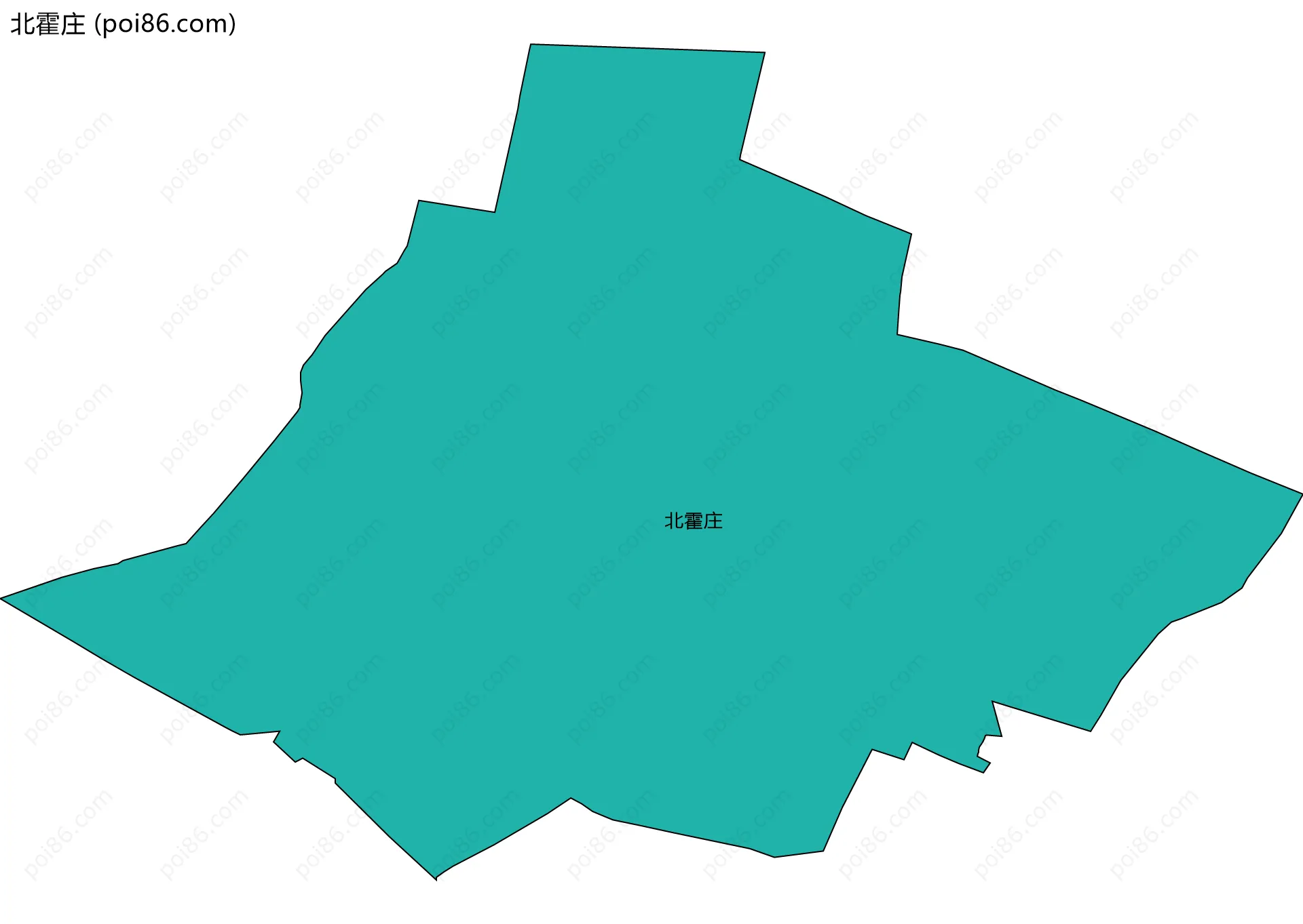 北霍庄边界地图