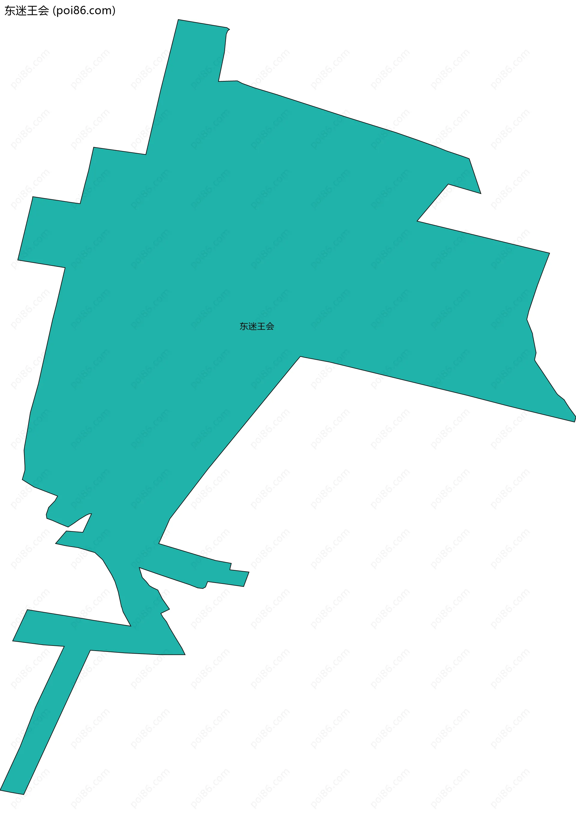 东迷王会边界地图