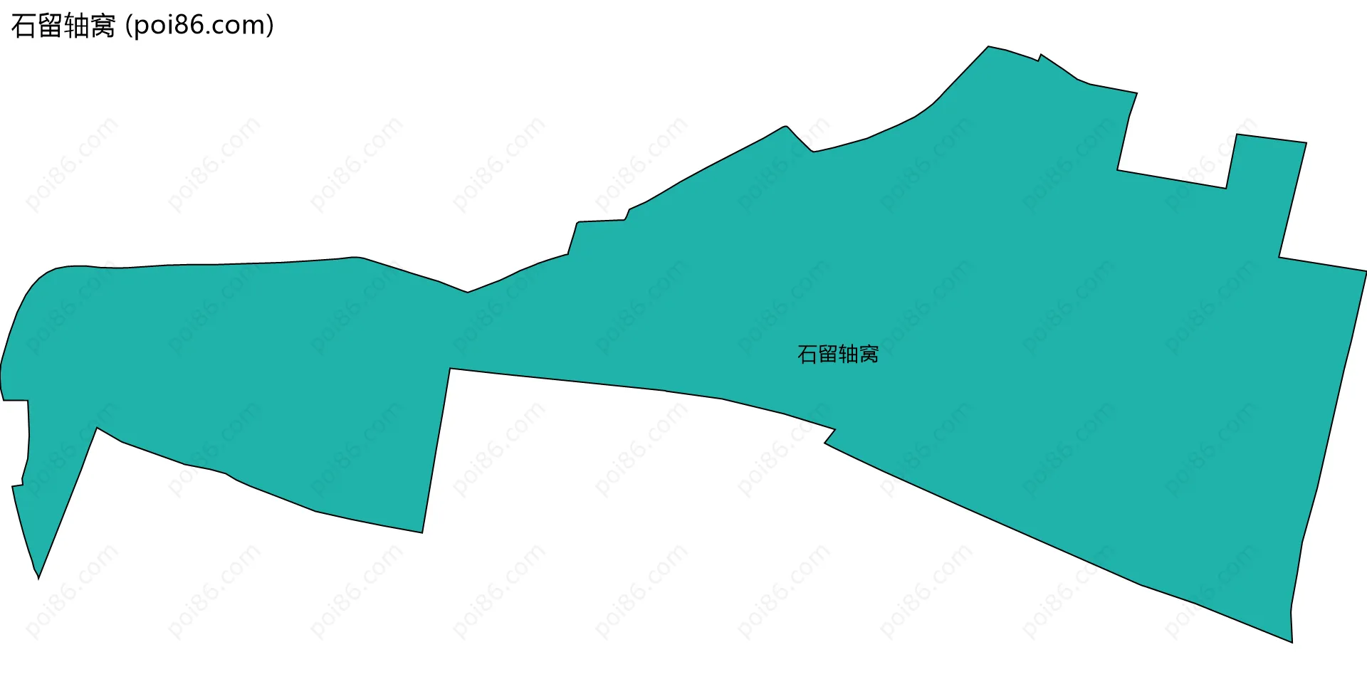 石留轴窝边界地图