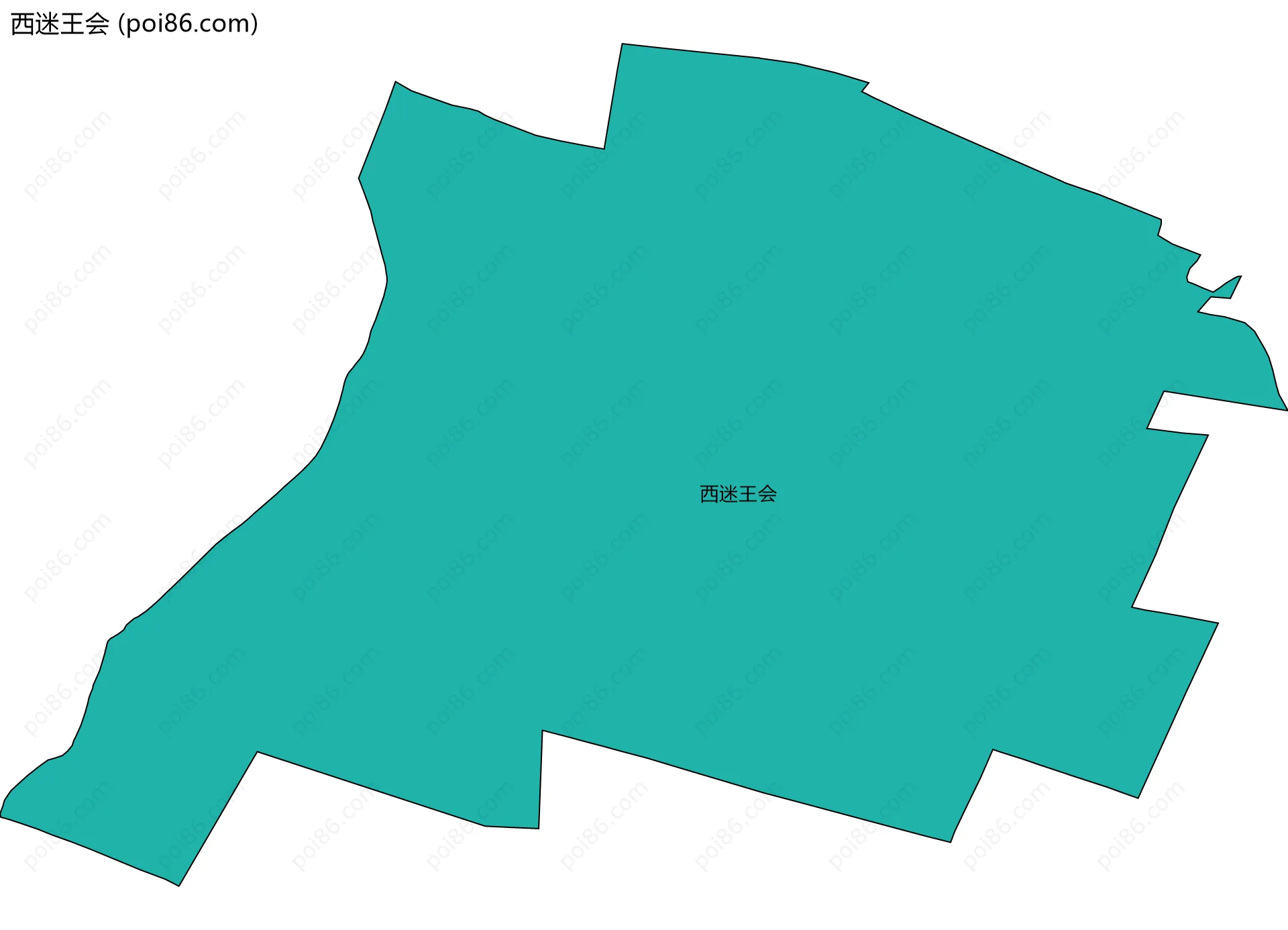 西迷王会边界地图