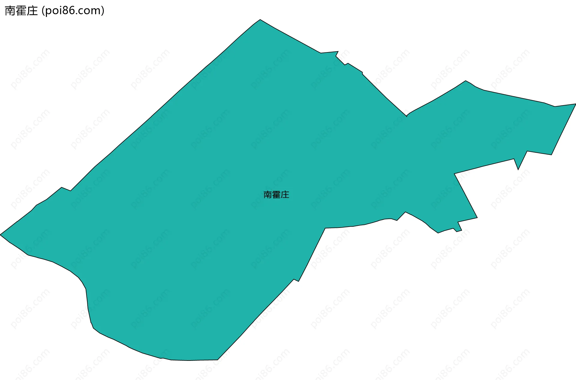 南霍庄边界地图