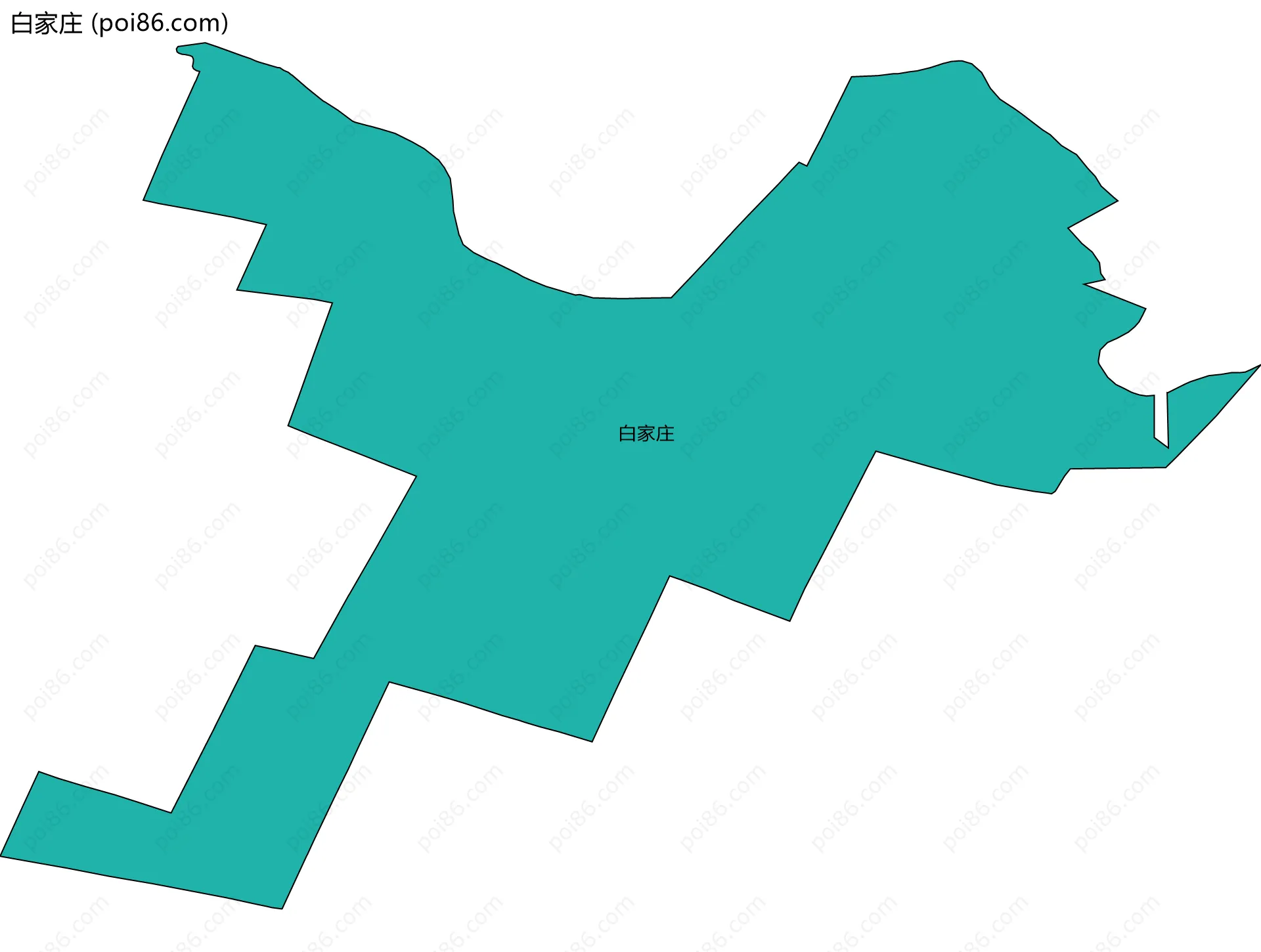 白家庄边界地图