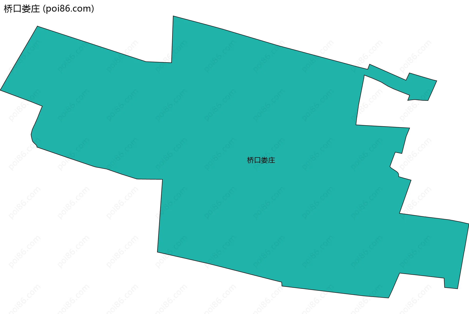 桥口娄庄边界地图