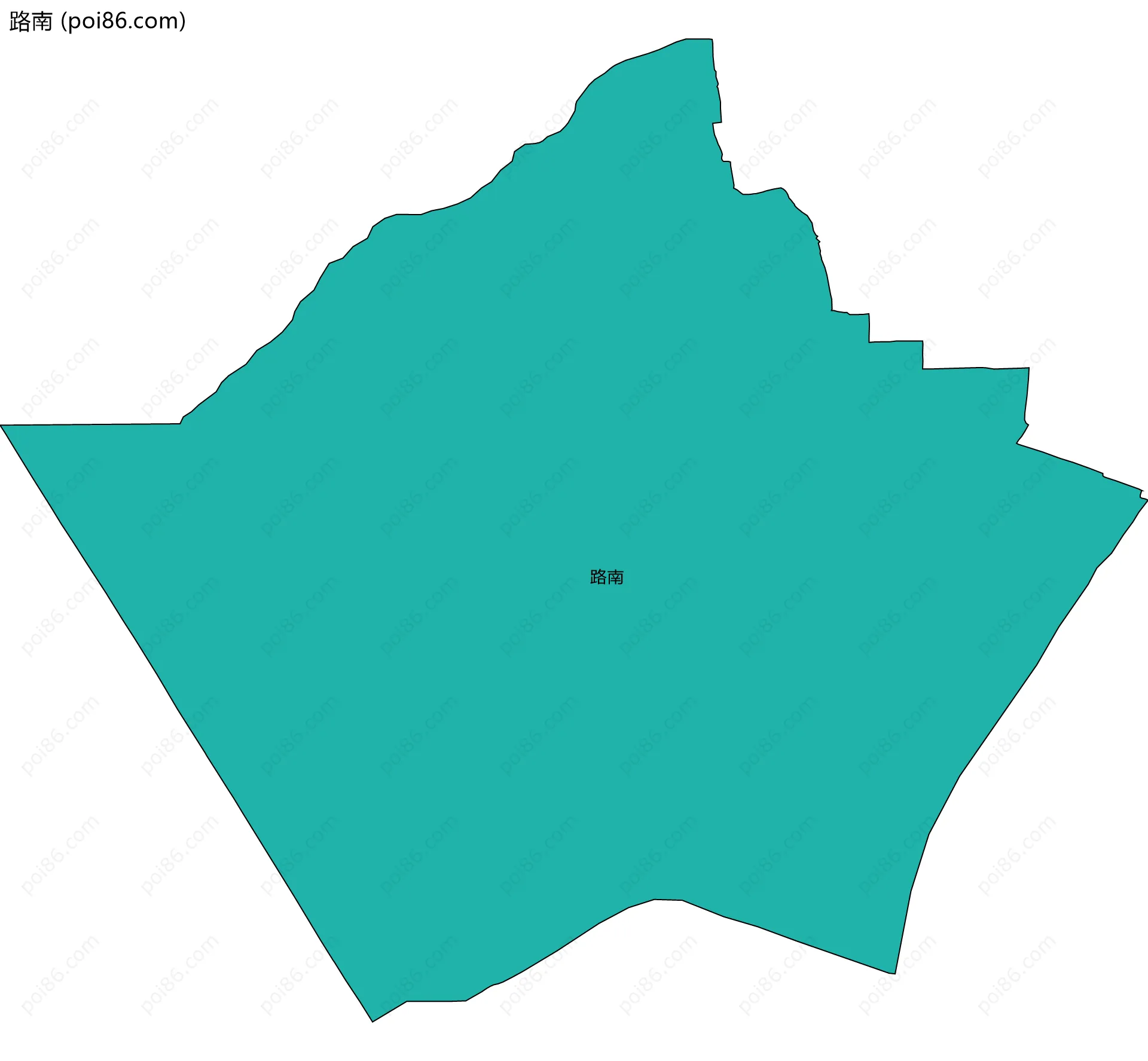 路南边界地图
