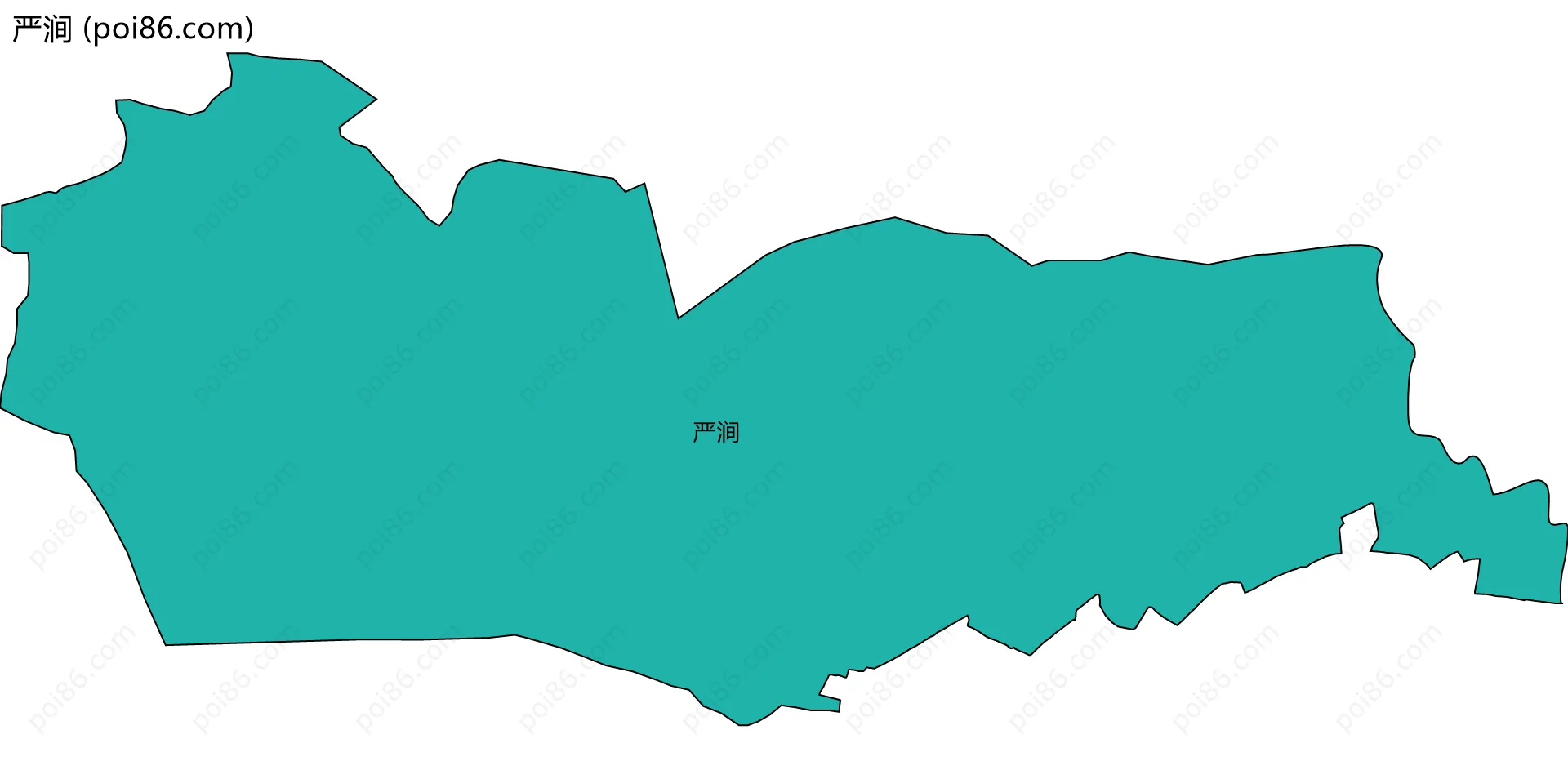 严涧边界地图