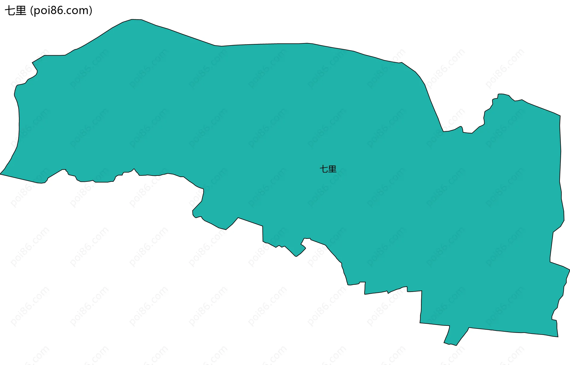 七里边界地图