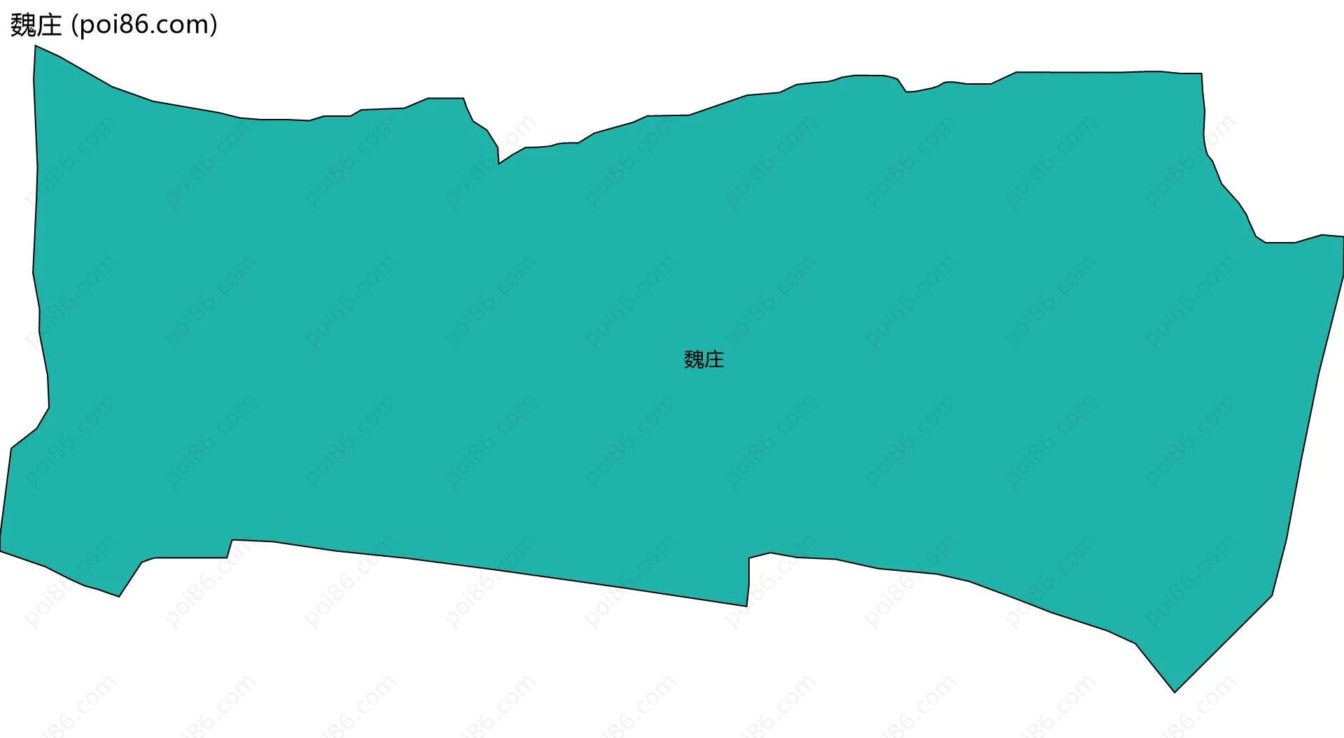 魏庄边界地图