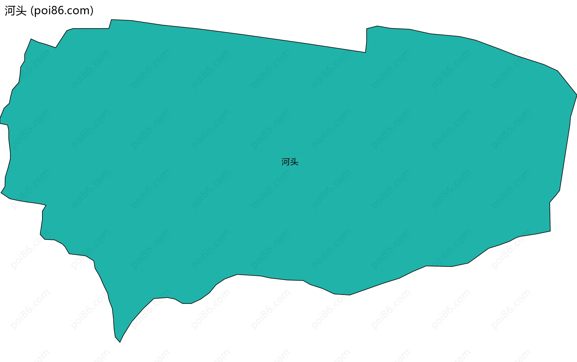 河头边界地图