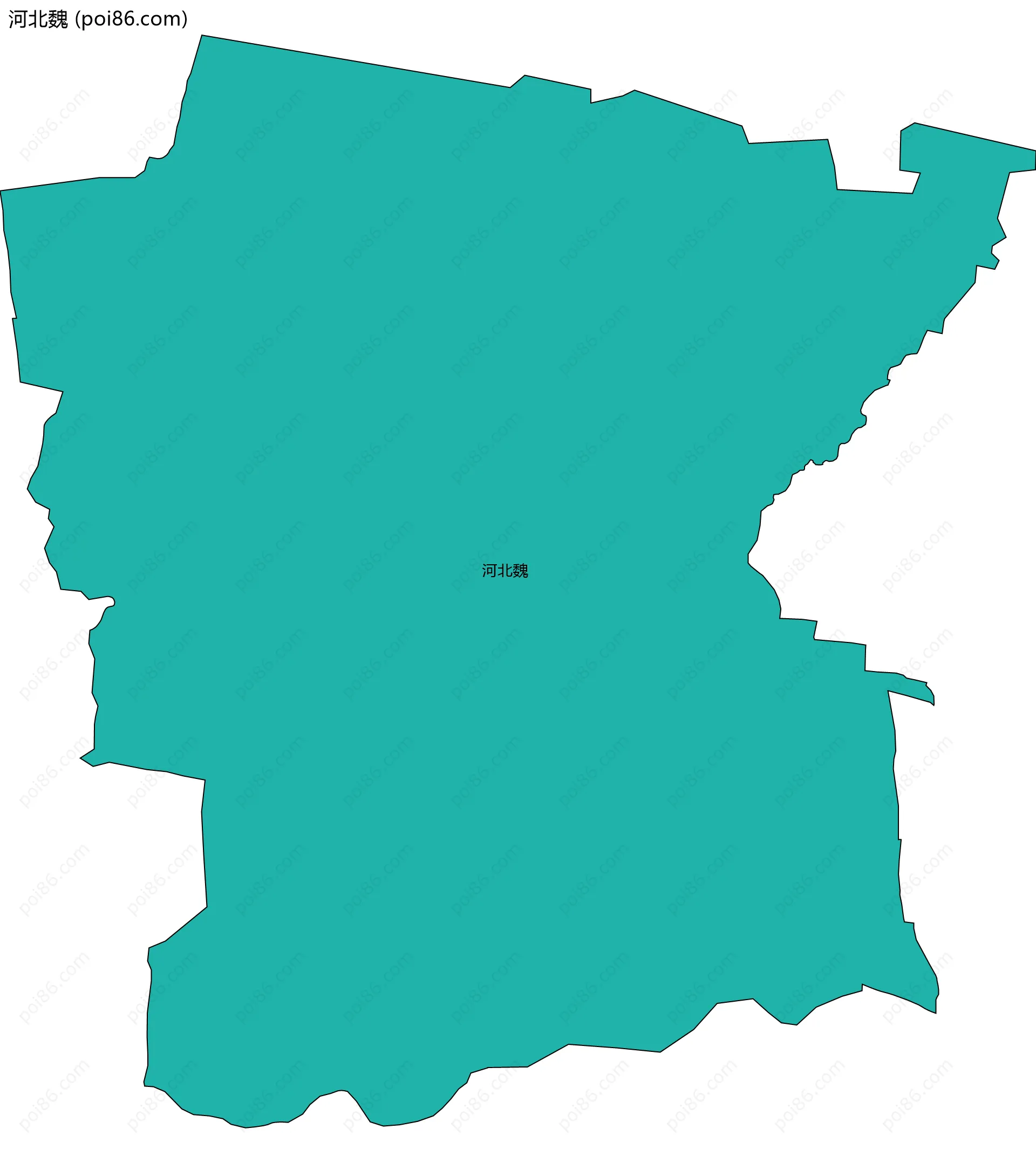 河北魏边界地图