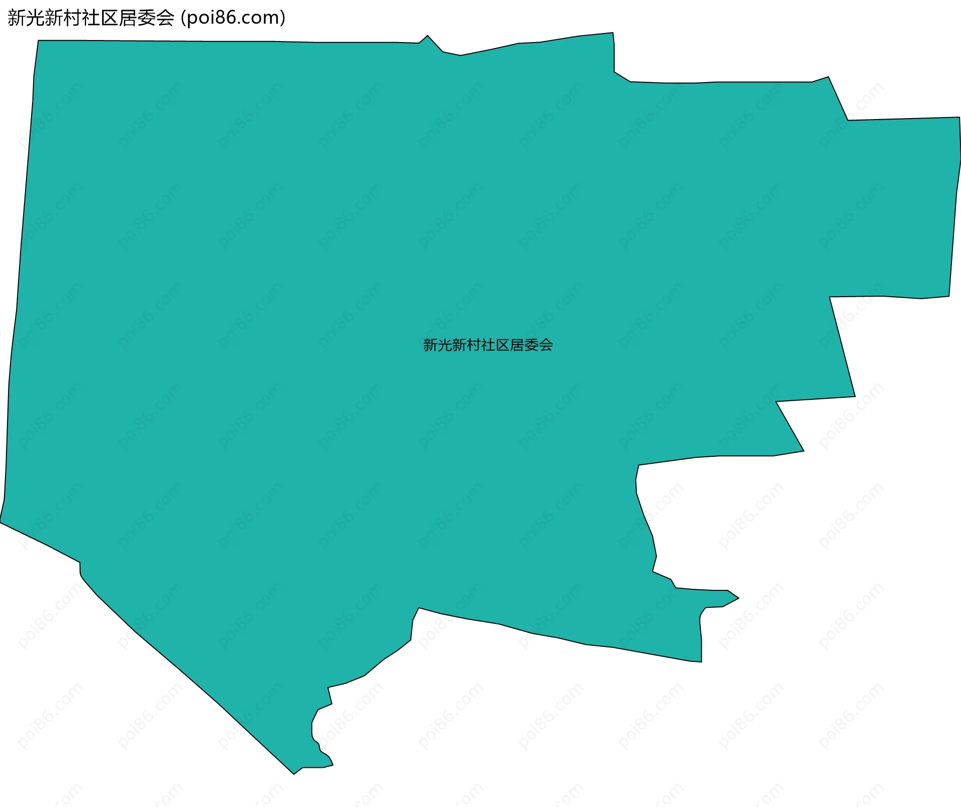新光新村社区居委会边界地图