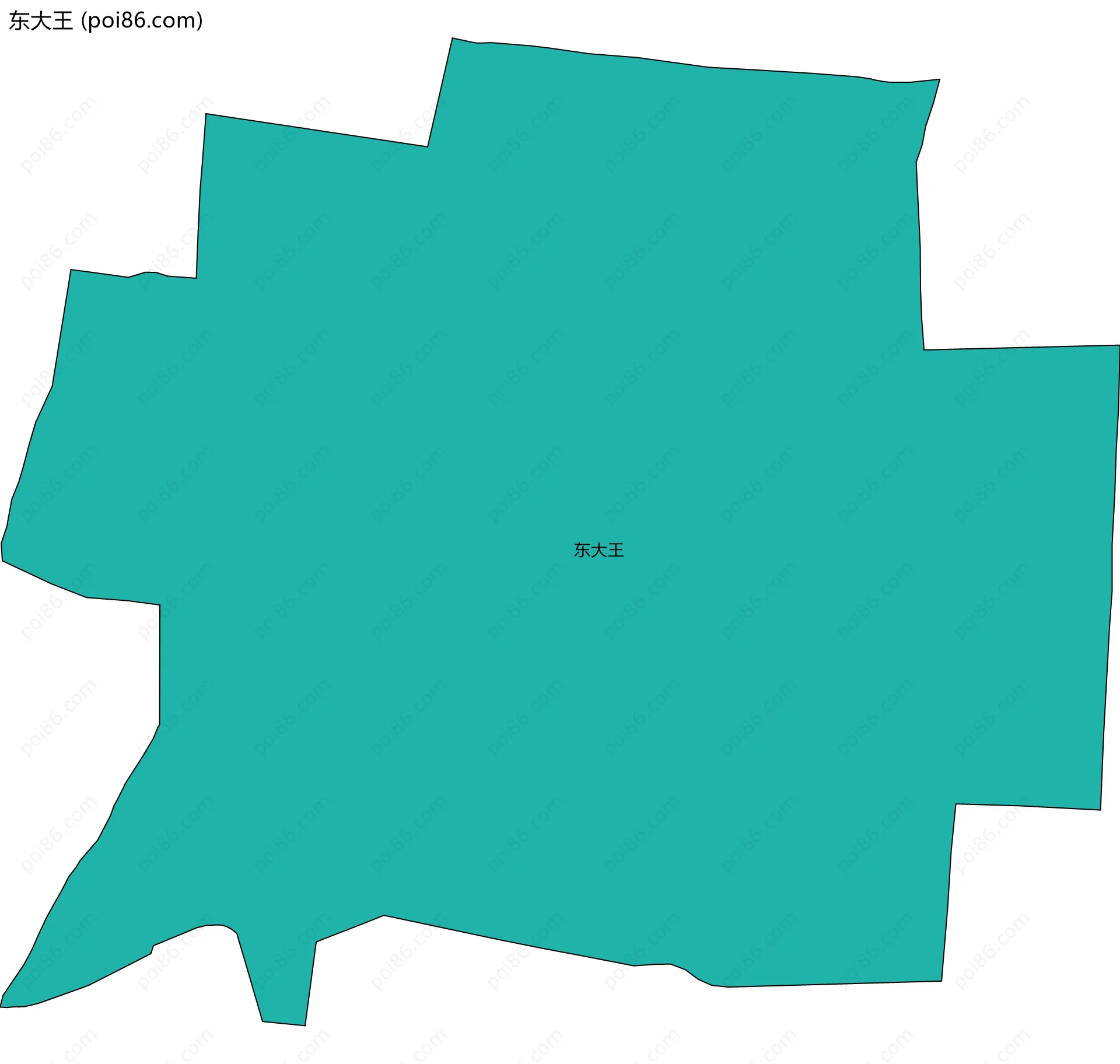 东大王边界地图