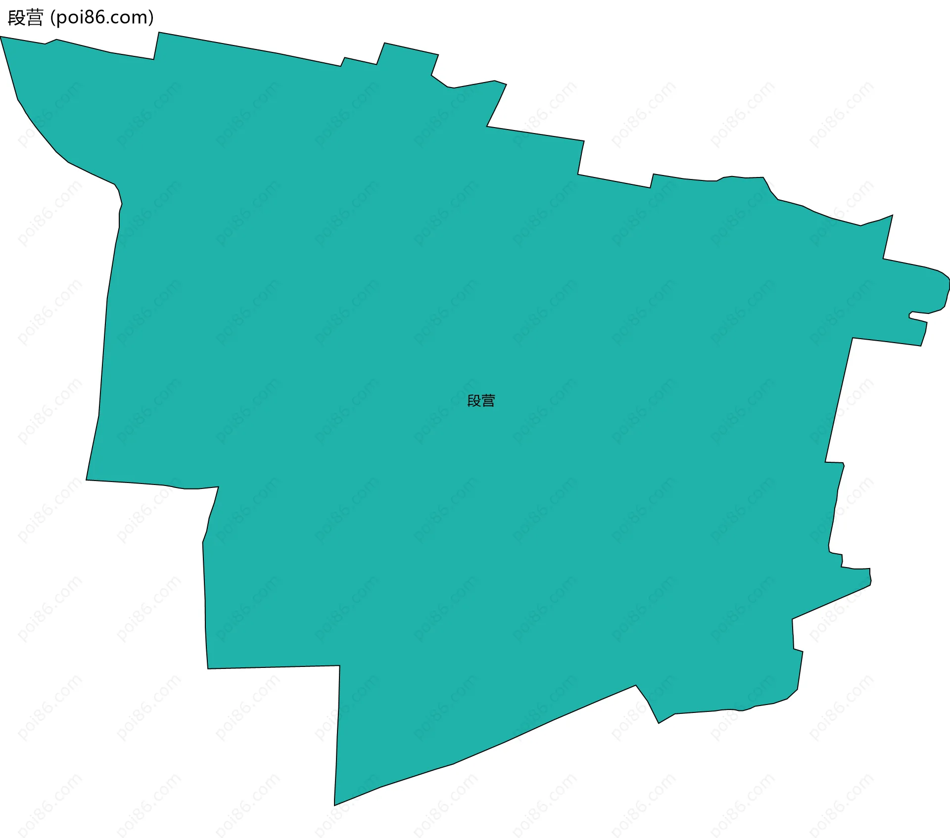 段营边界地图