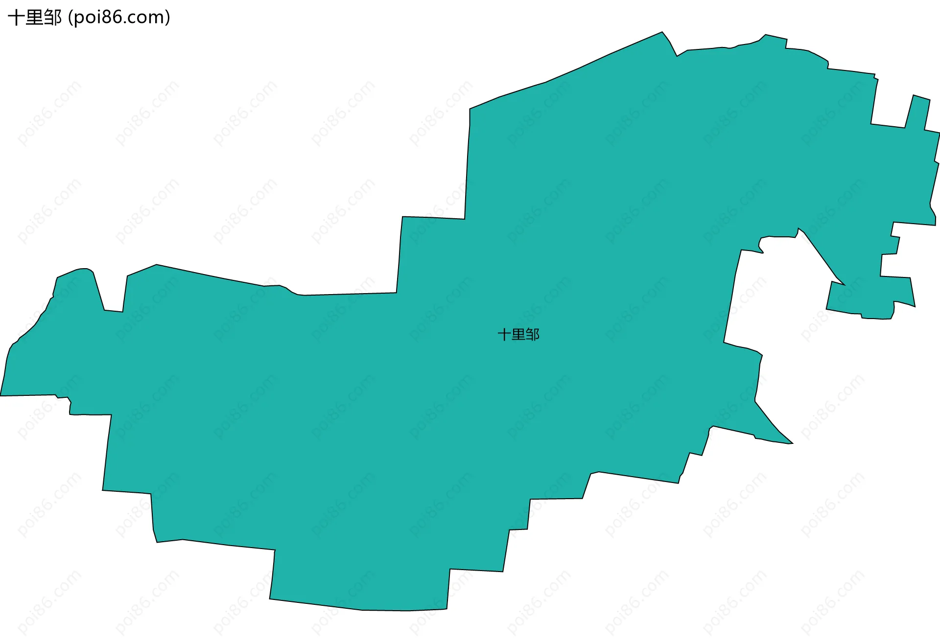 十里邹边界地图