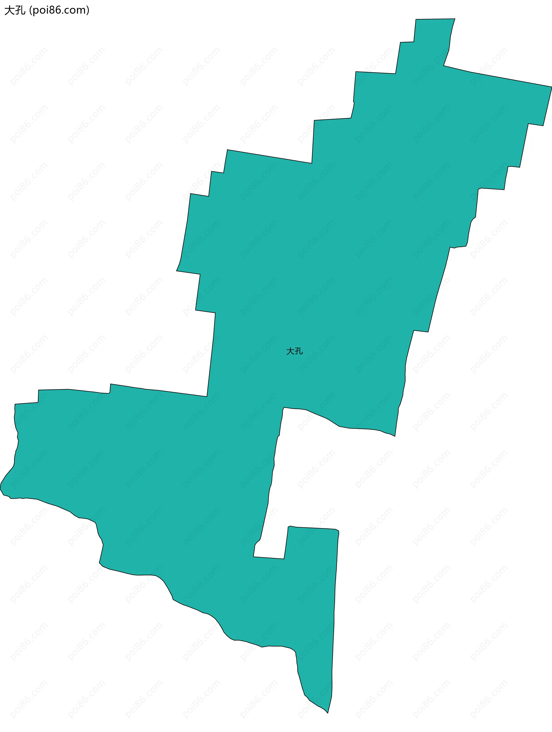 大孔边界地图