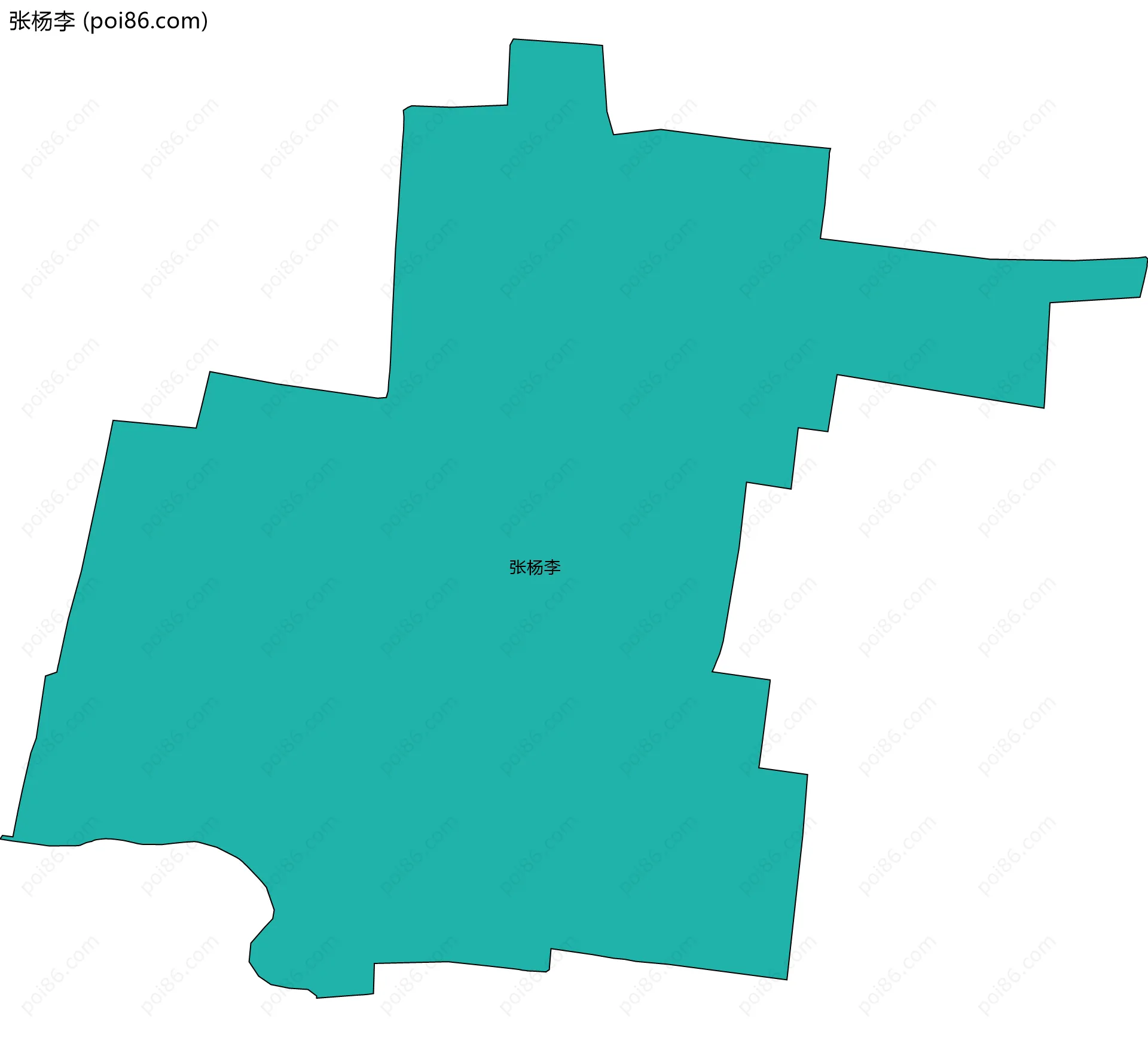 张杨李边界地图