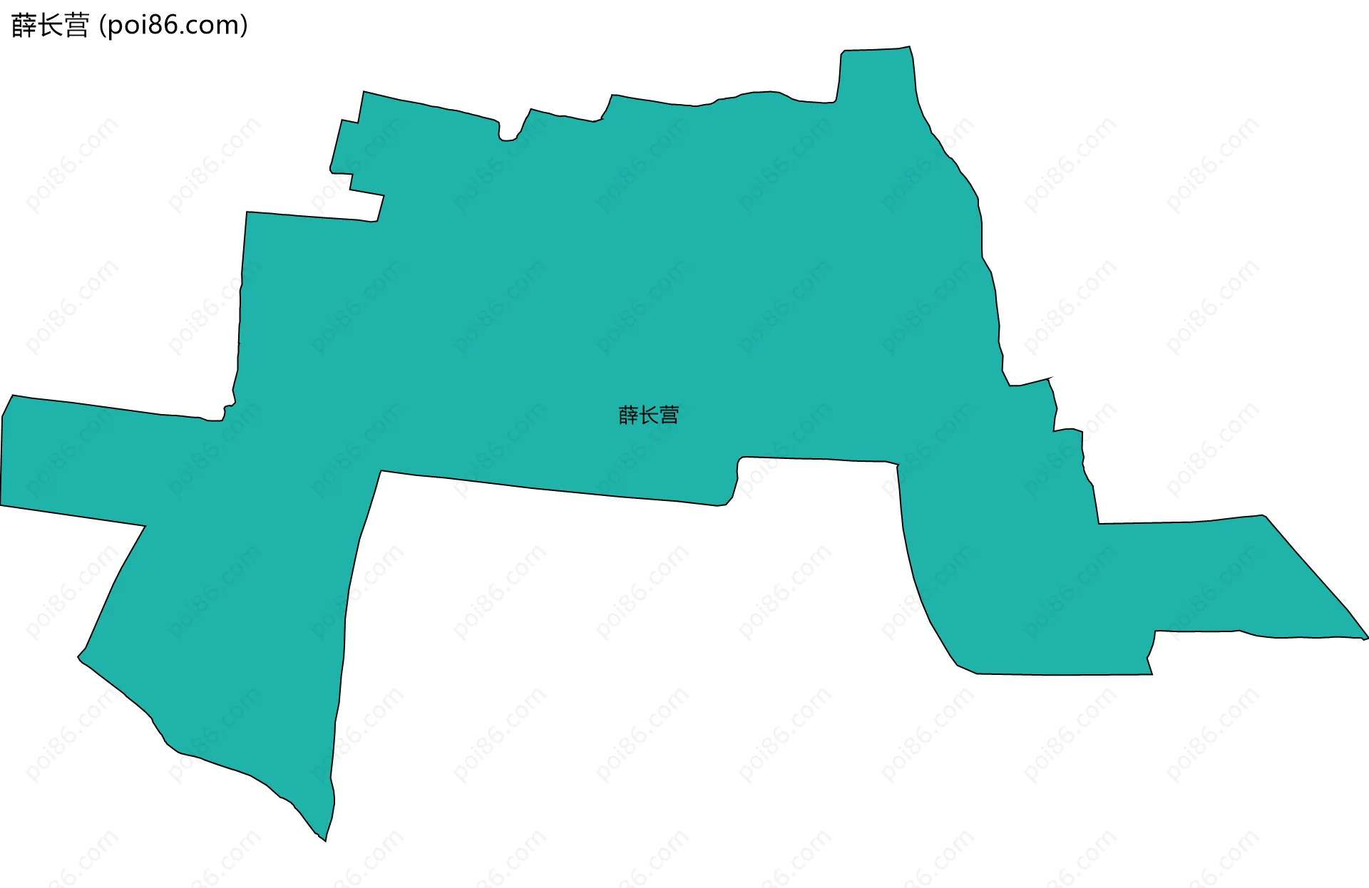 薛长营边界地图