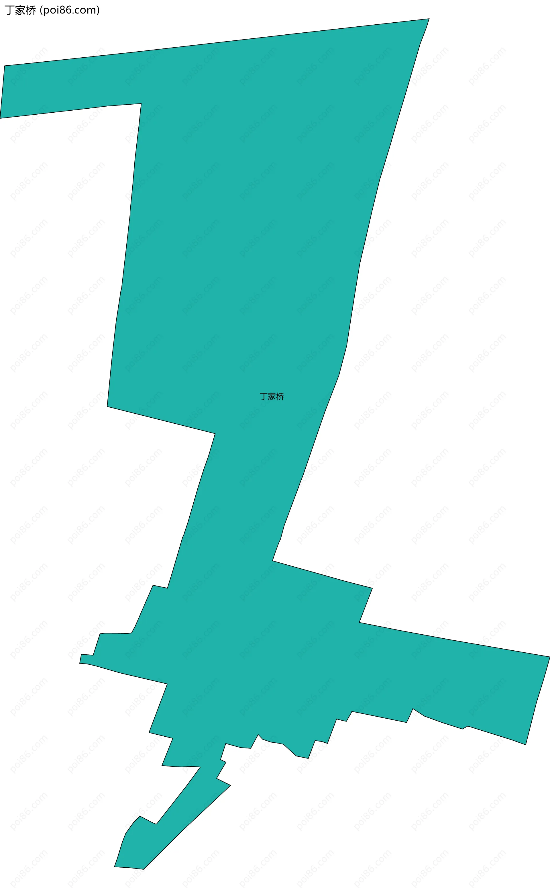 丁家桥边界地图