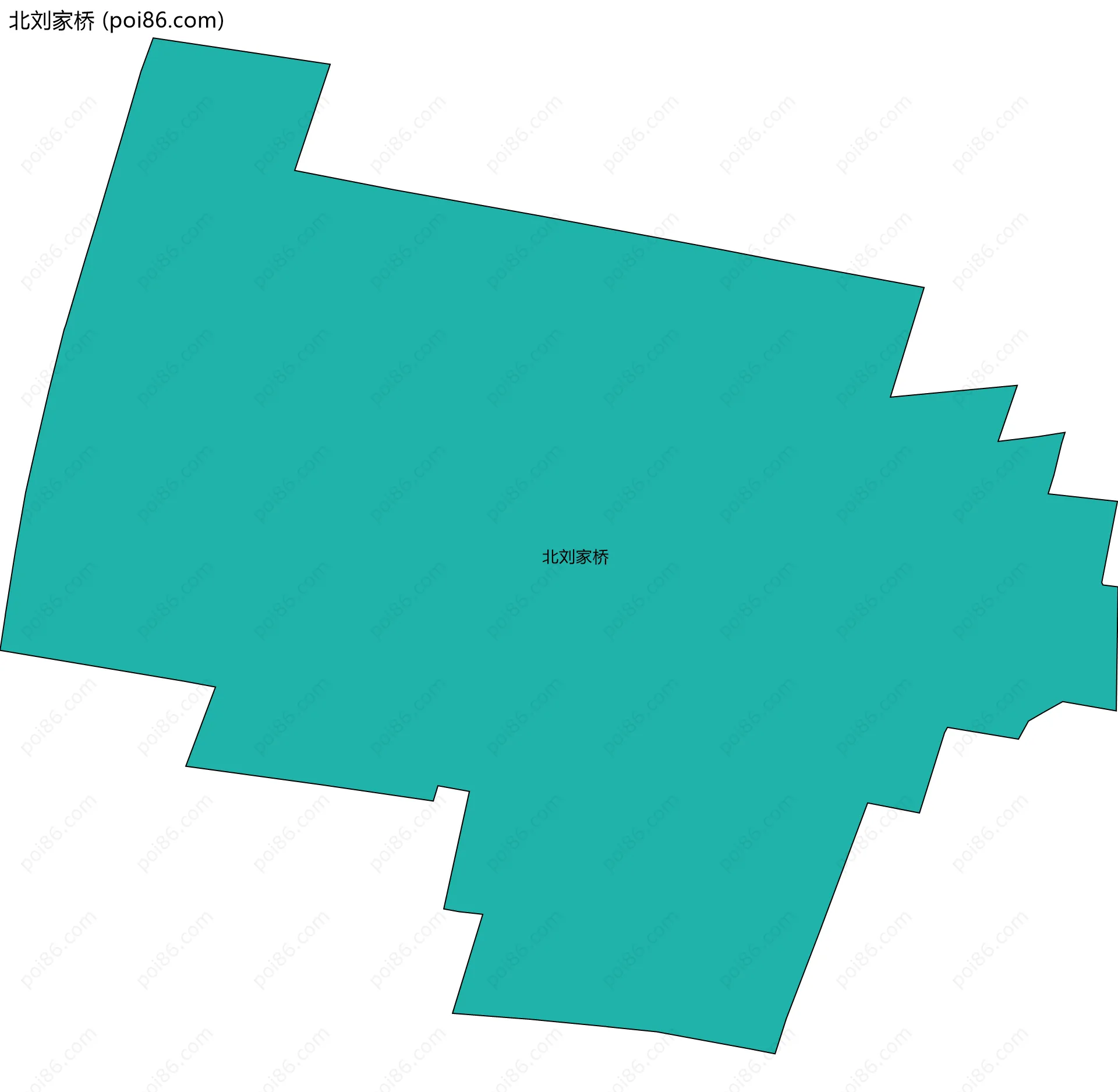 北刘家桥边界地图