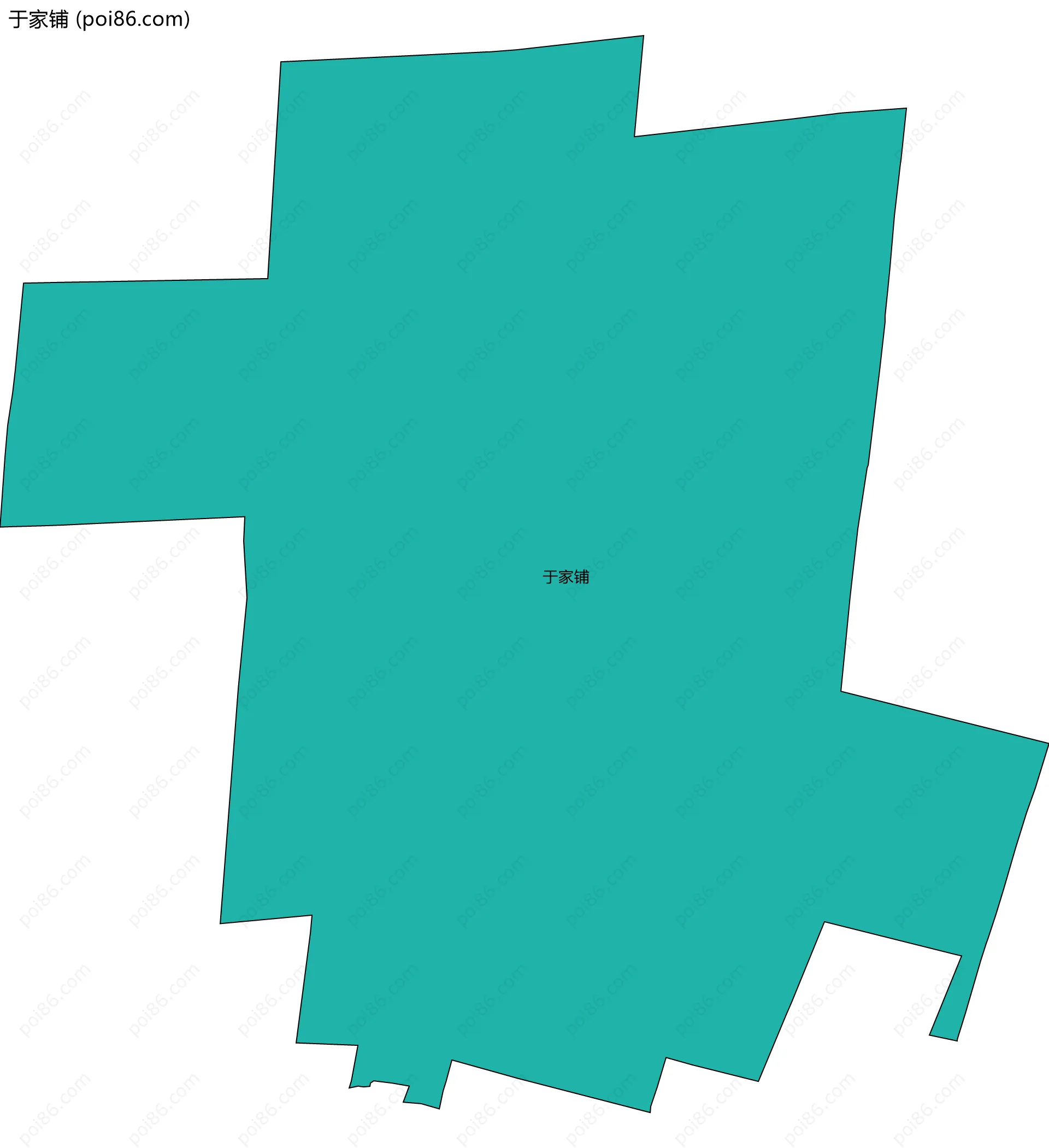 于家铺边界地图