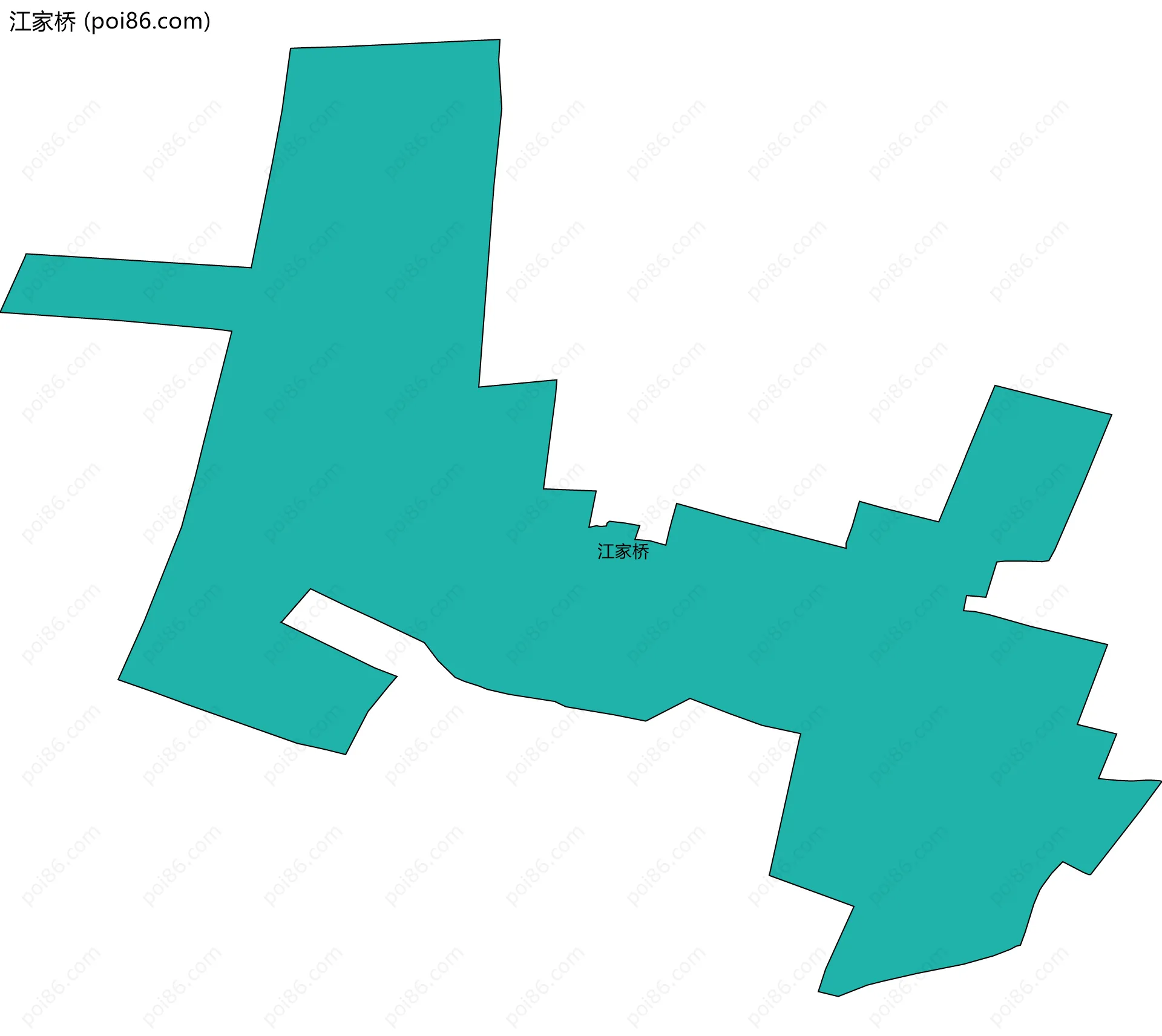 江家桥边界地图