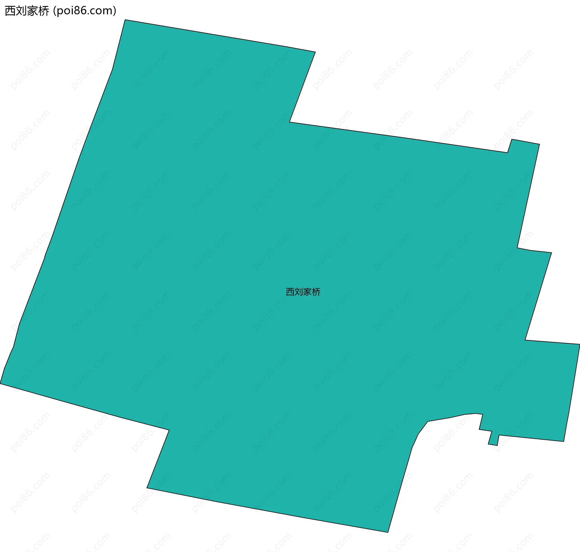 西刘家桥边界地图