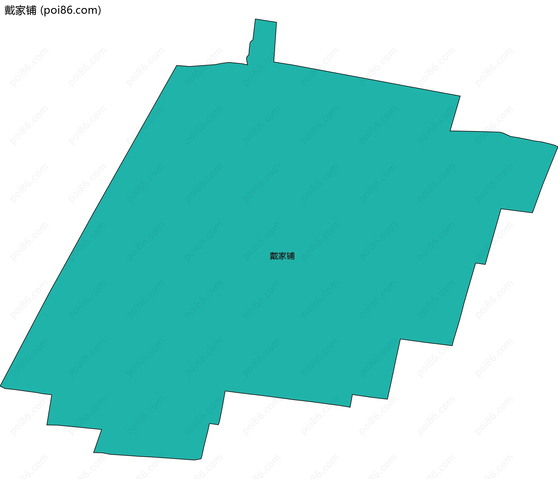 戴家铺边界地图