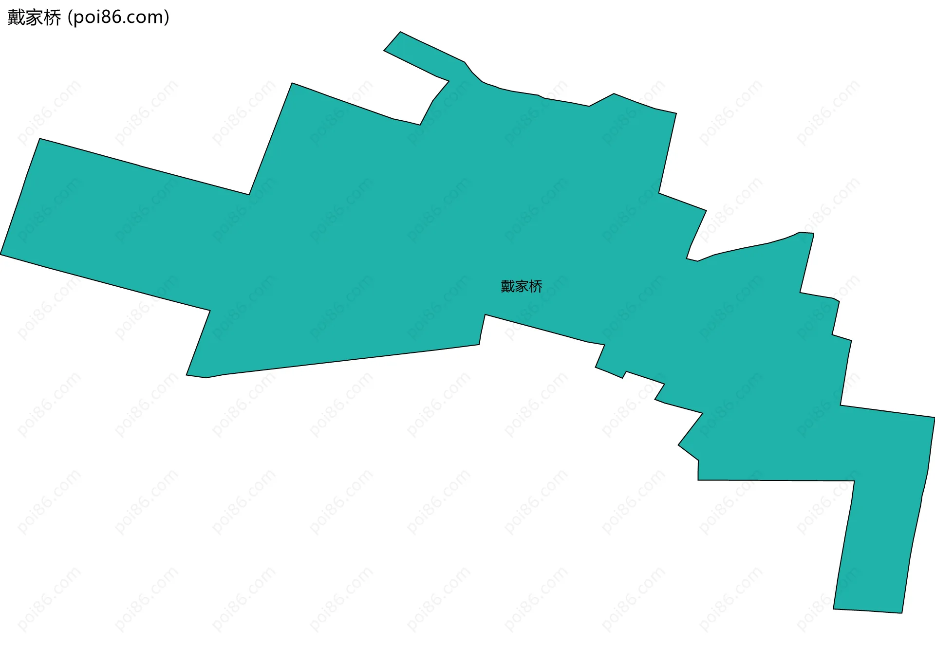 戴家桥边界地图