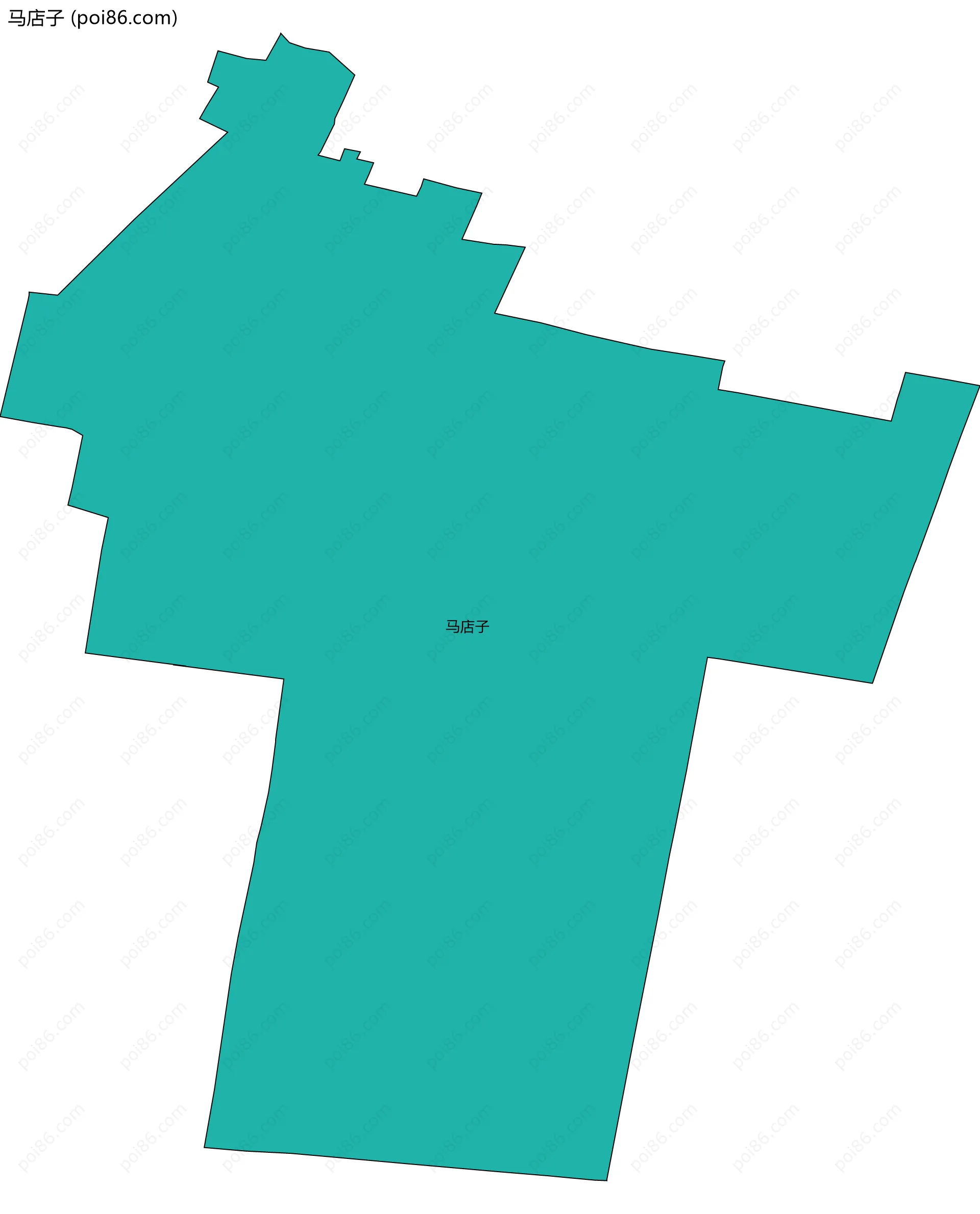 马店子边界地图