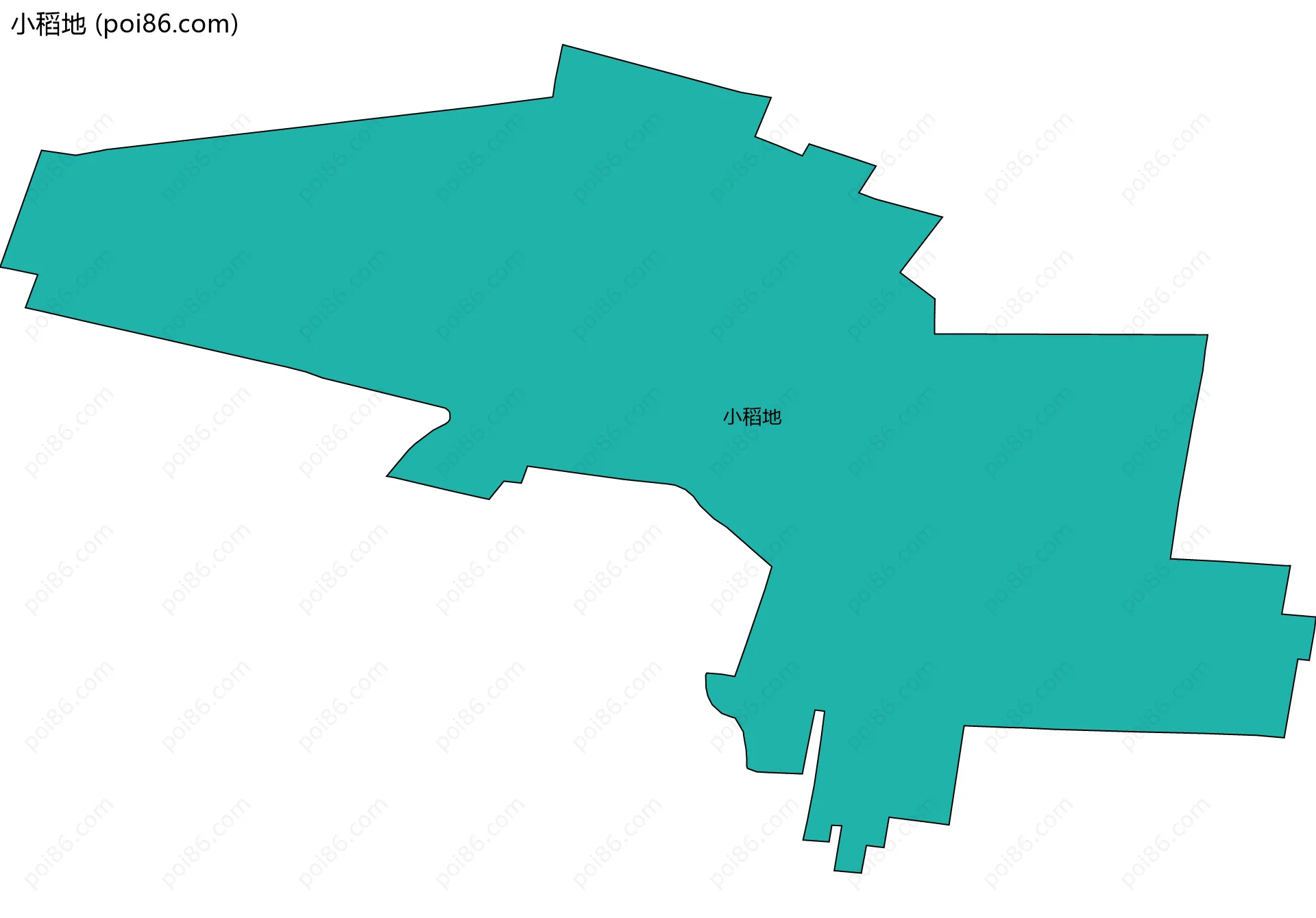 小稻地边界地图