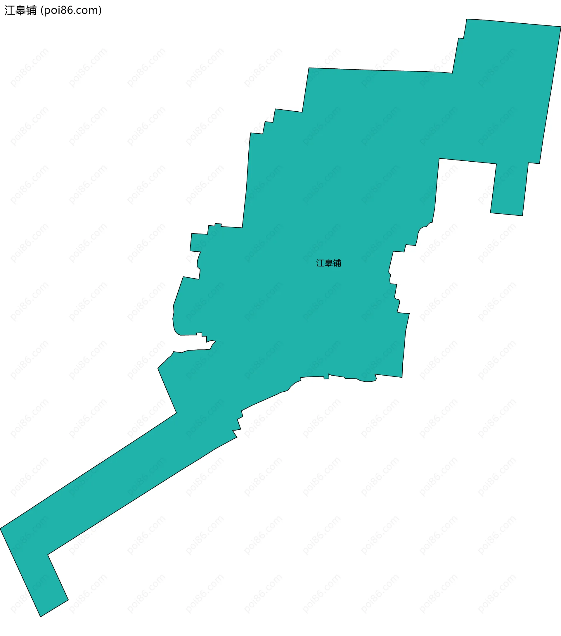 江皋铺边界地图