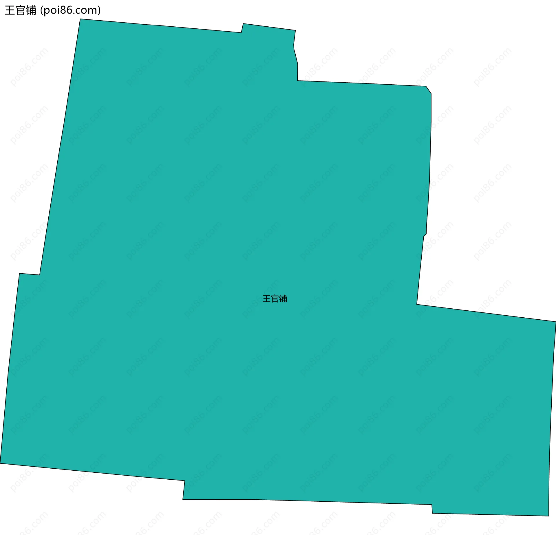 王官铺边界地图