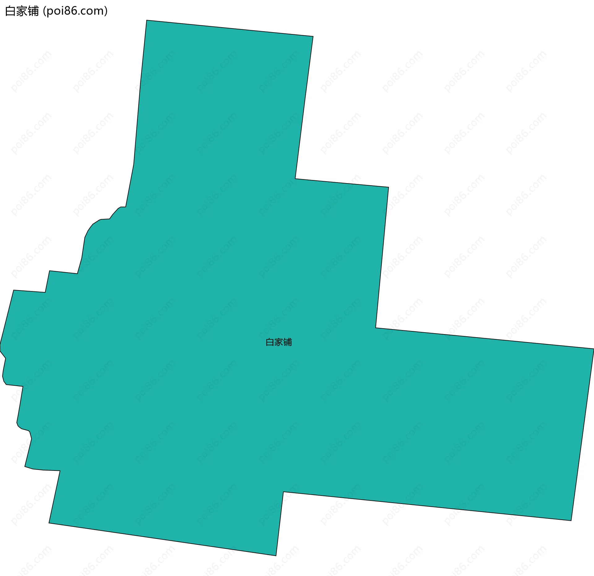 白家铺边界地图
