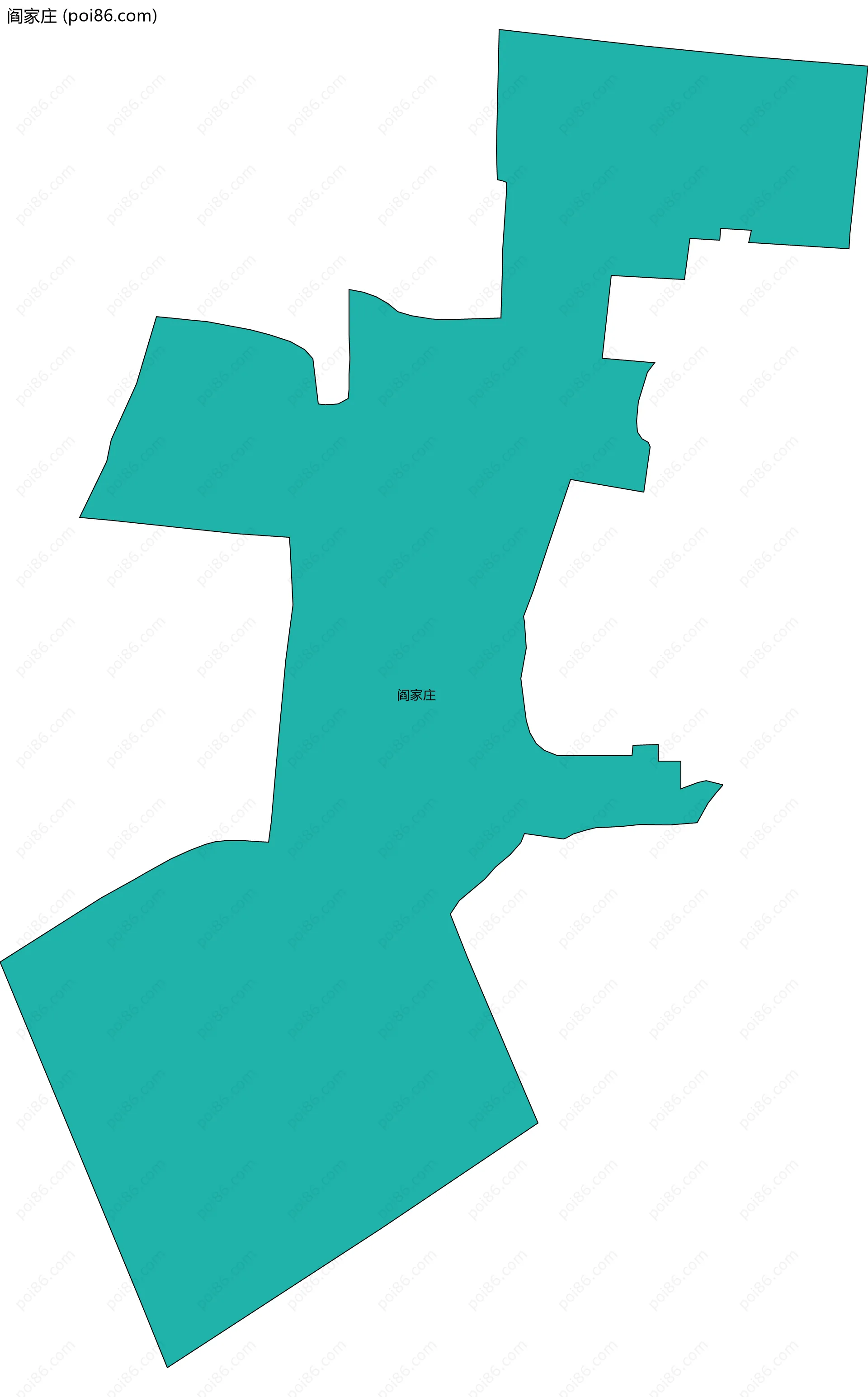 阎家庄边界地图