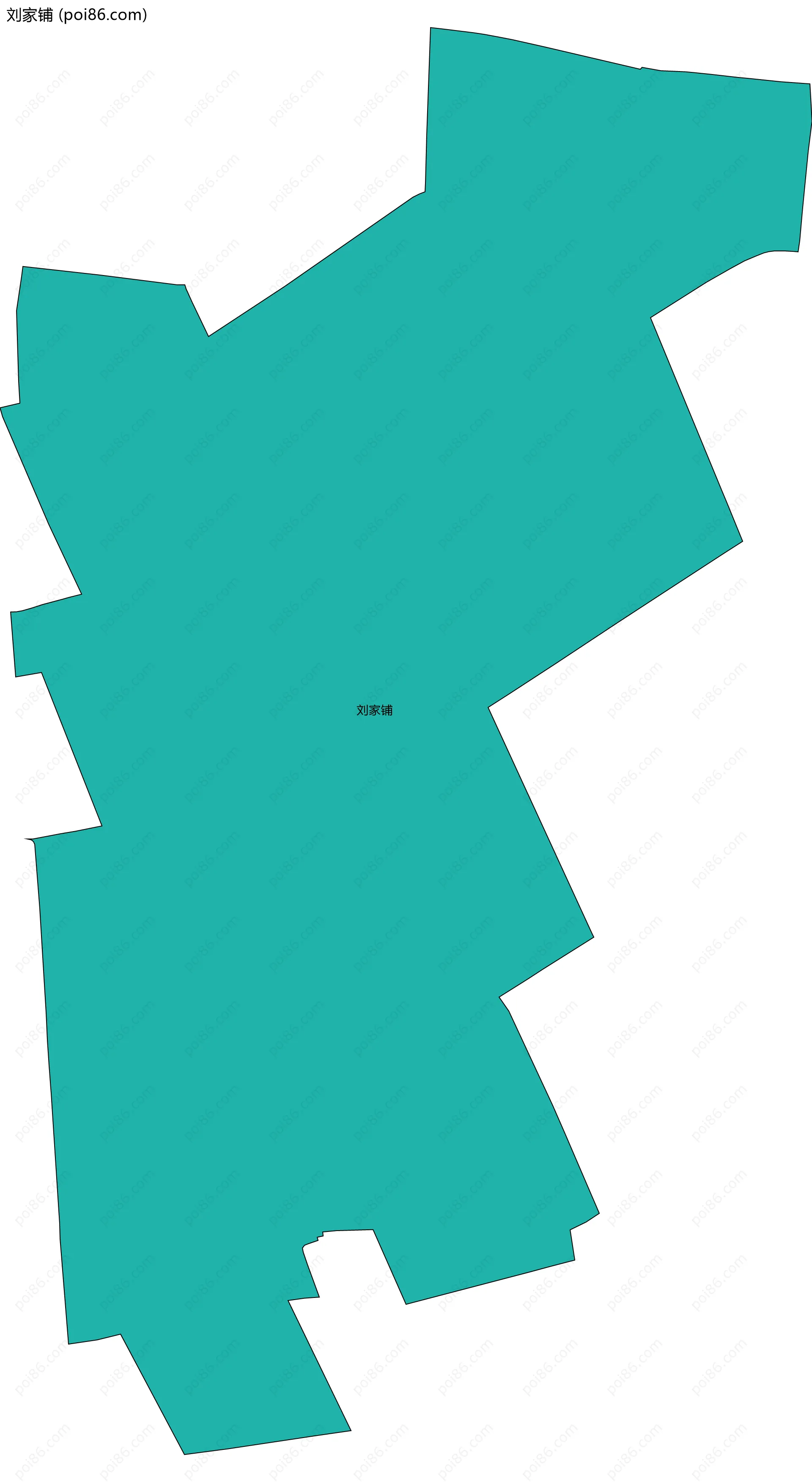 刘家铺边界地图