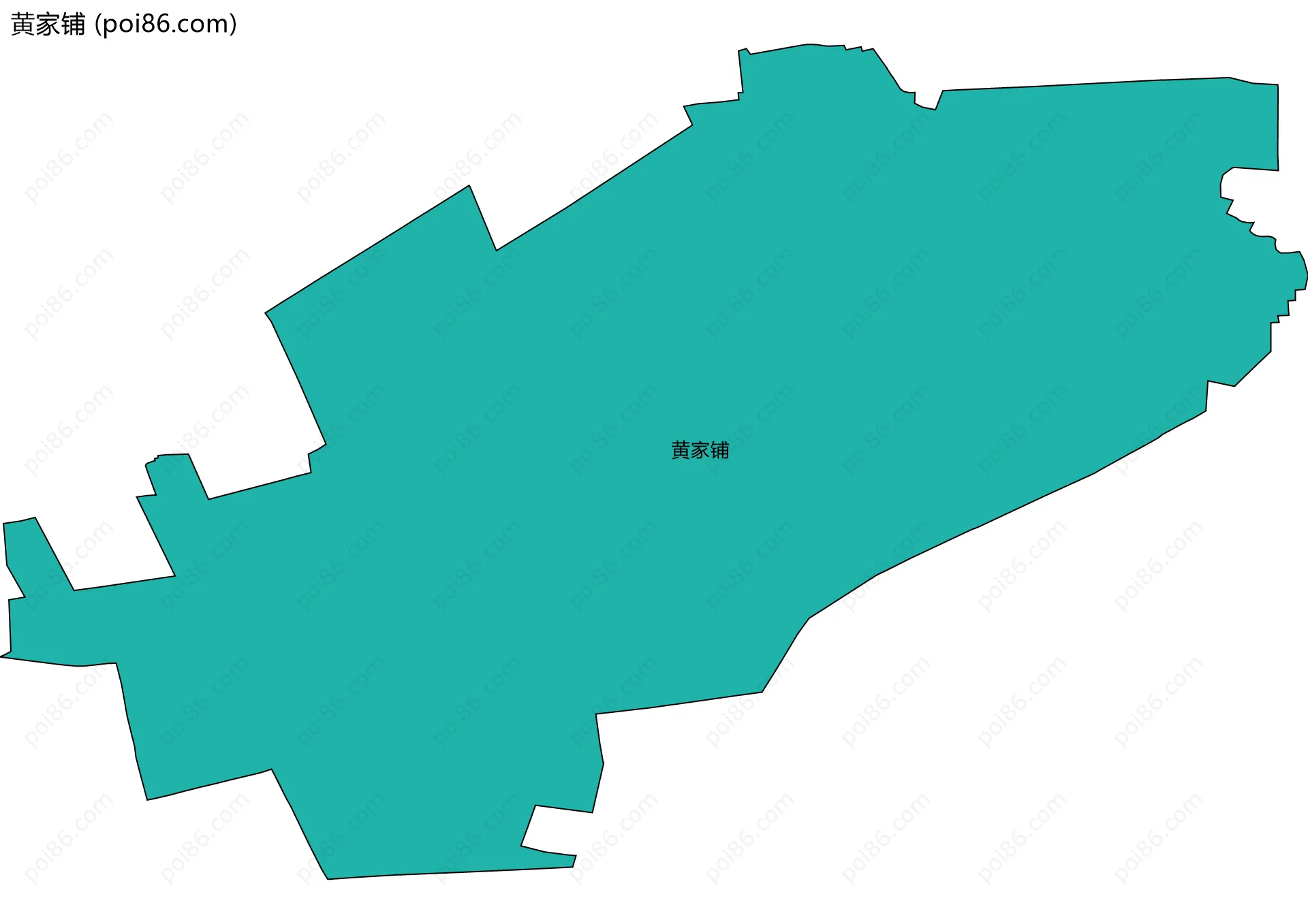 黄家铺边界地图