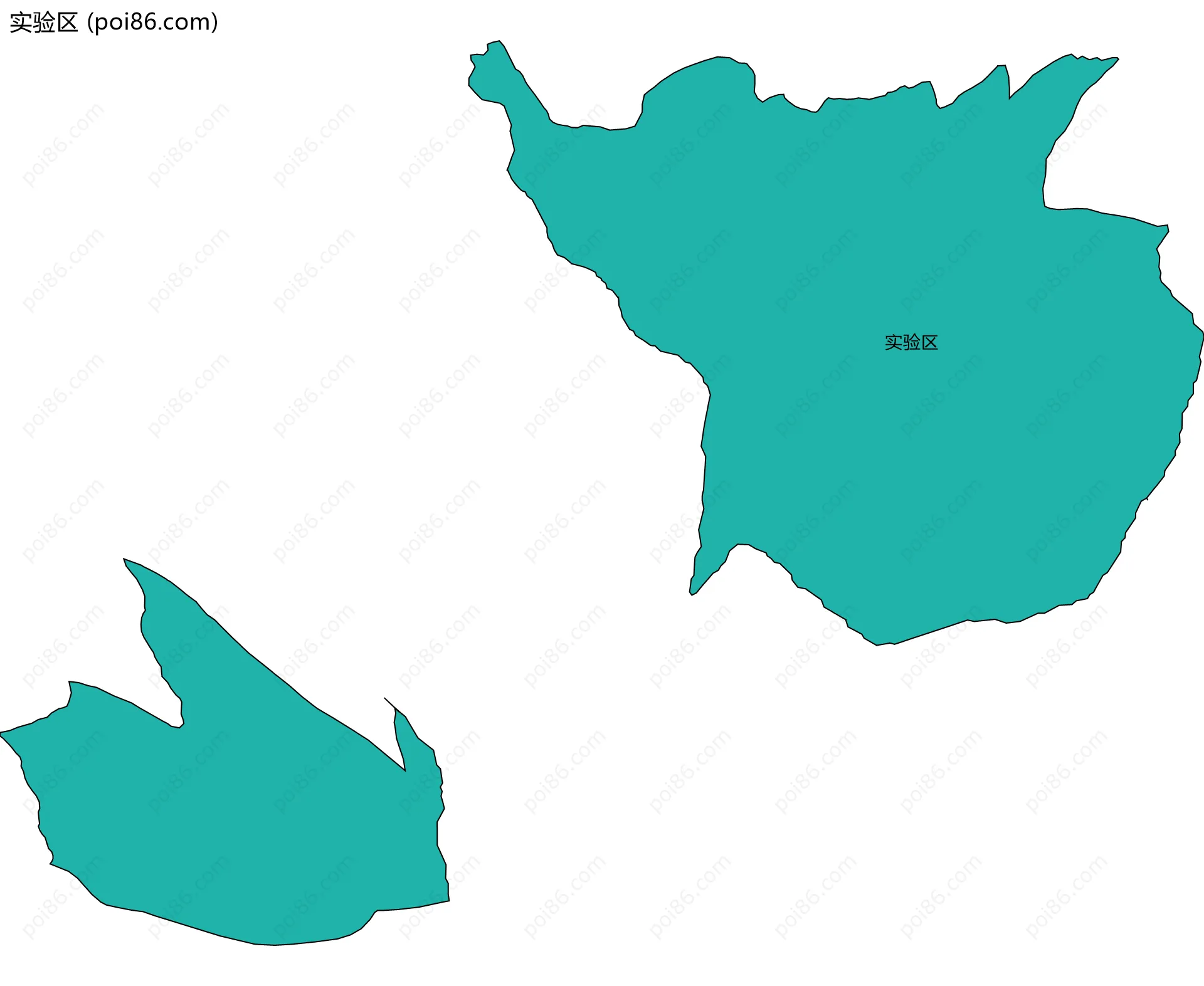 实验区边界地图