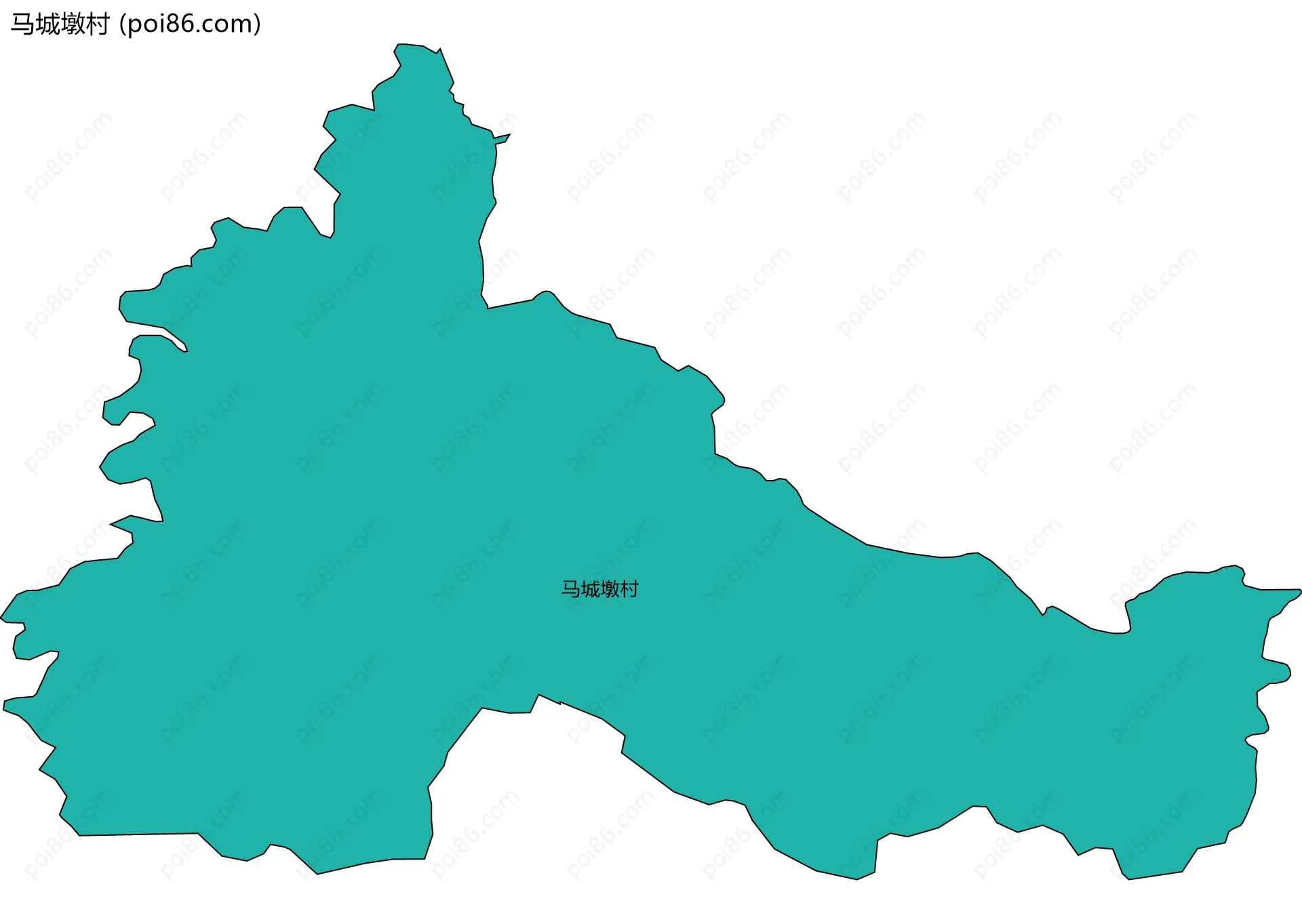 马城墩村边界地图