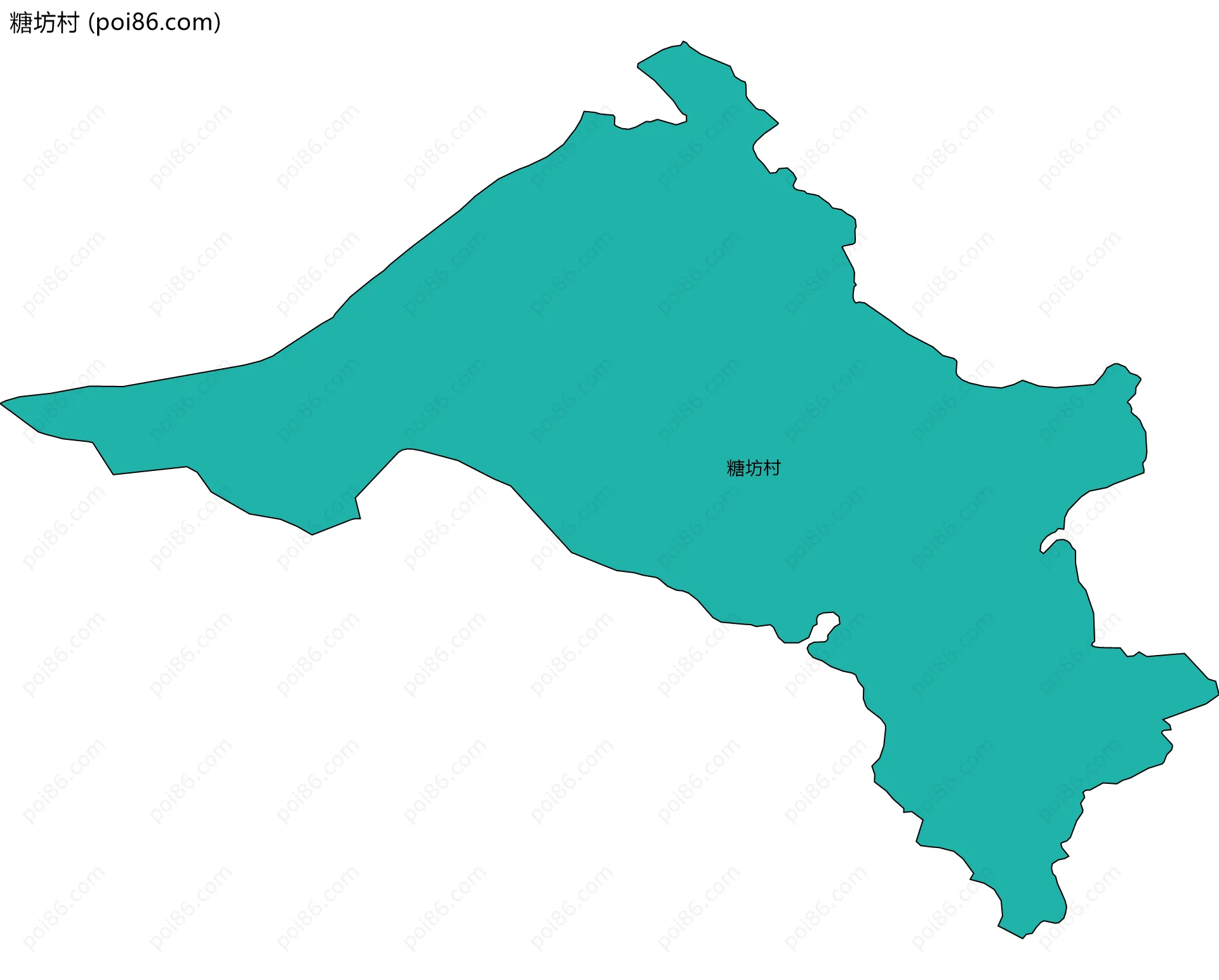 糖坊村边界地图