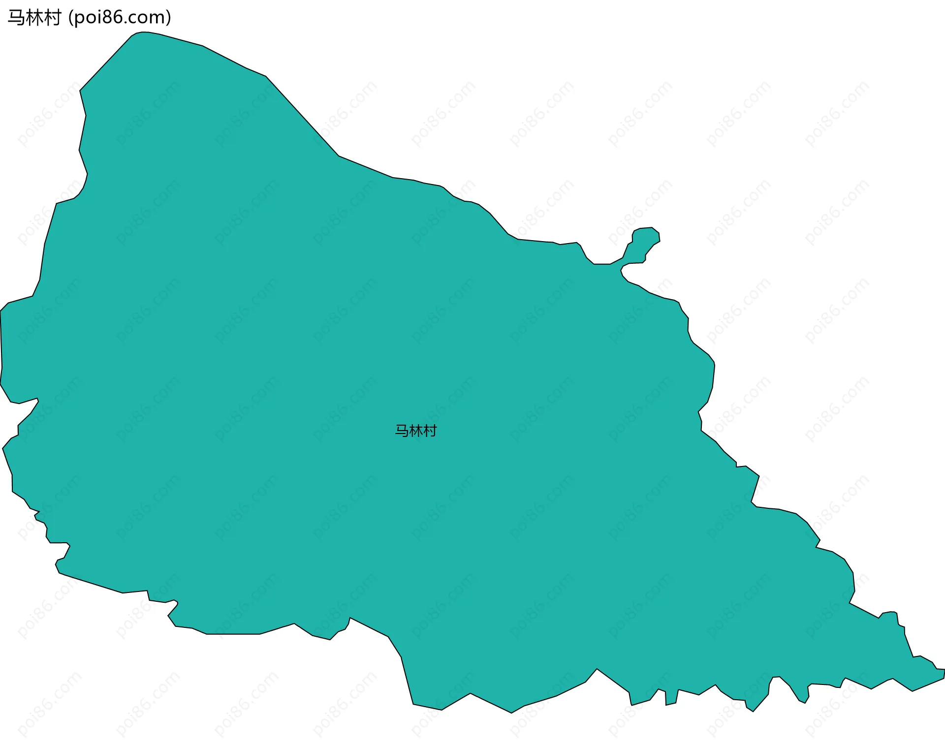 马林村边界地图