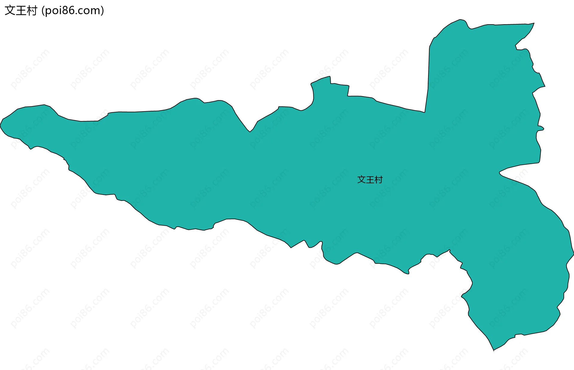 文王村边界地图