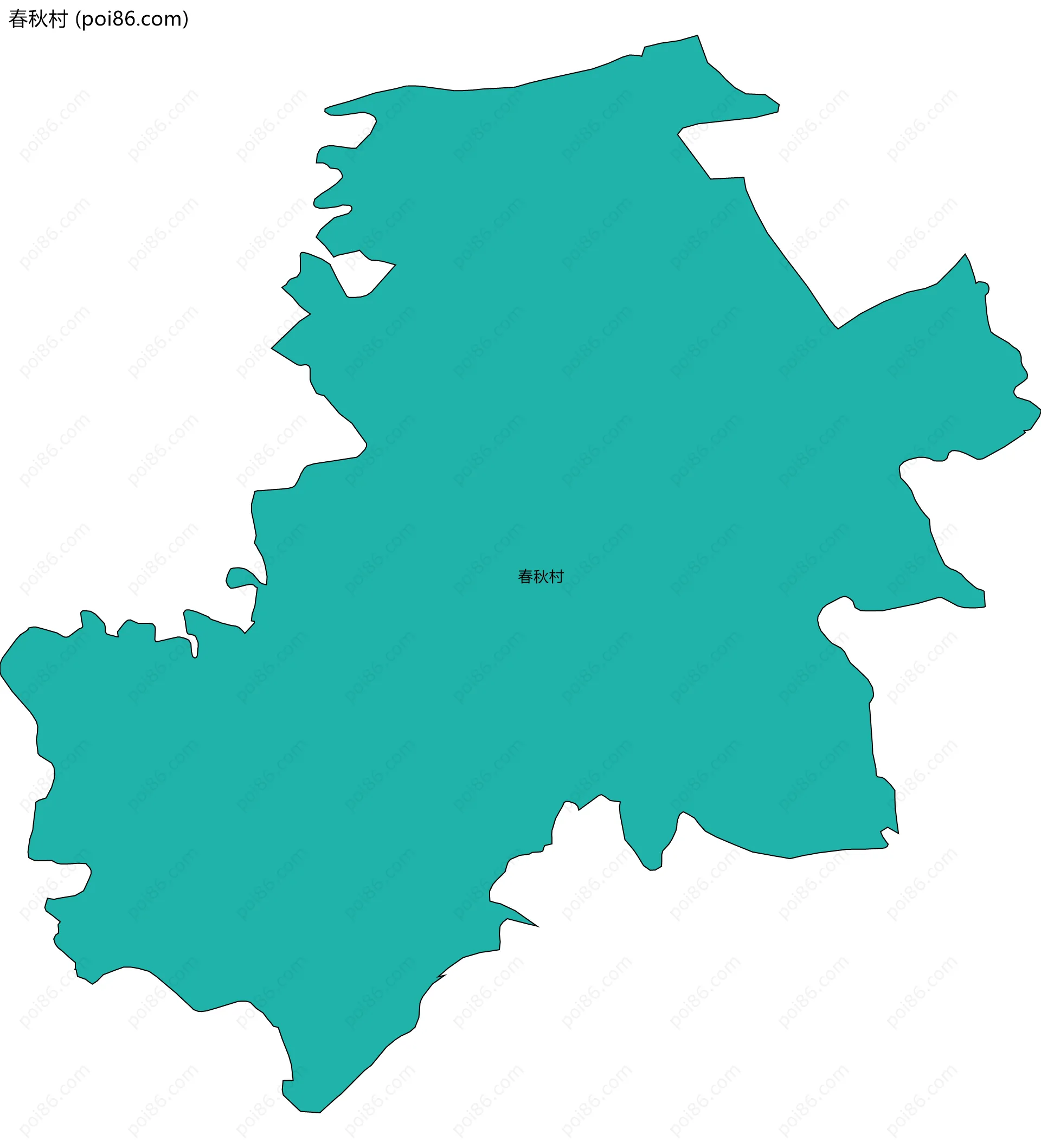 春秋村边界地图