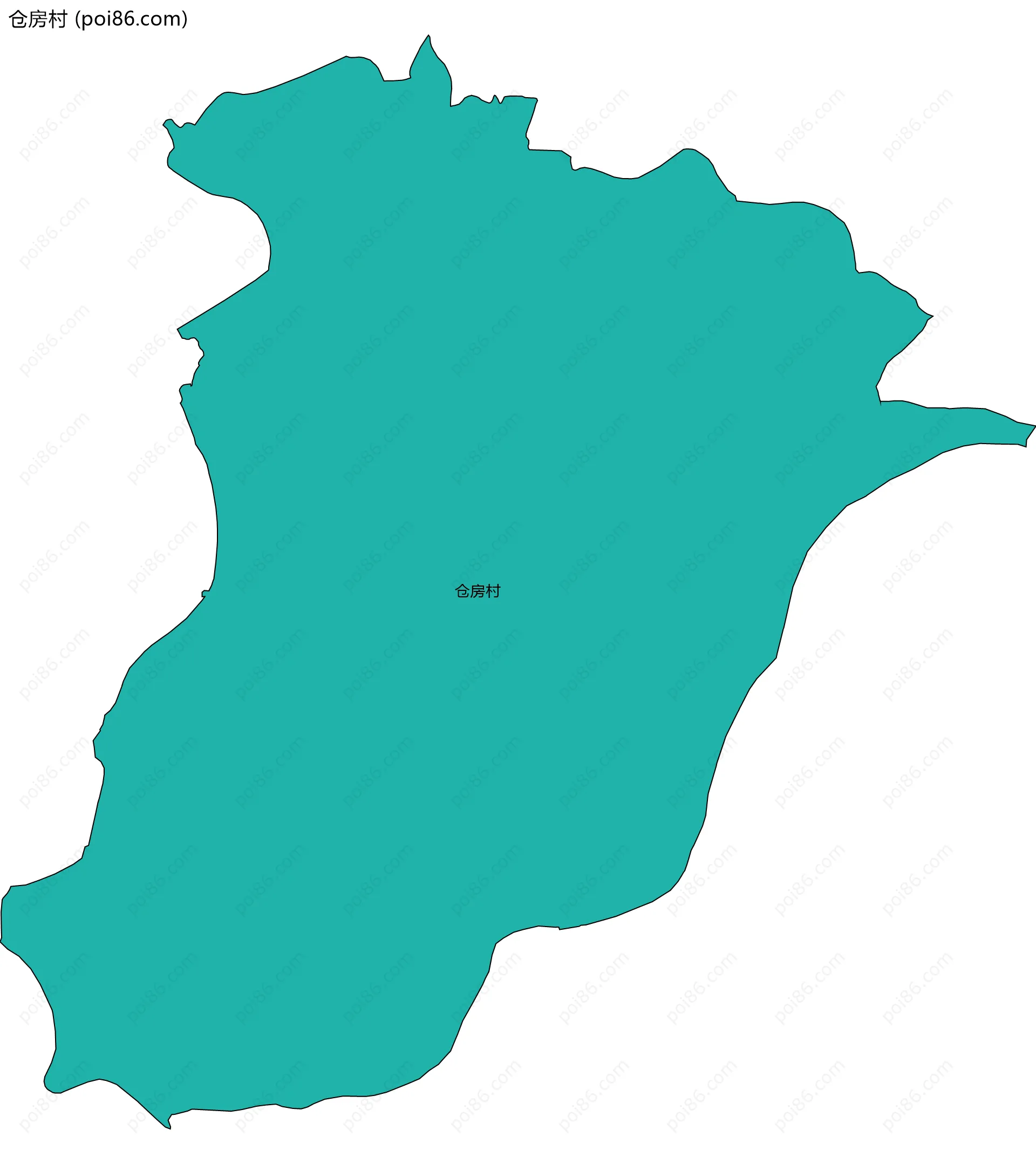 仓房村边界地图