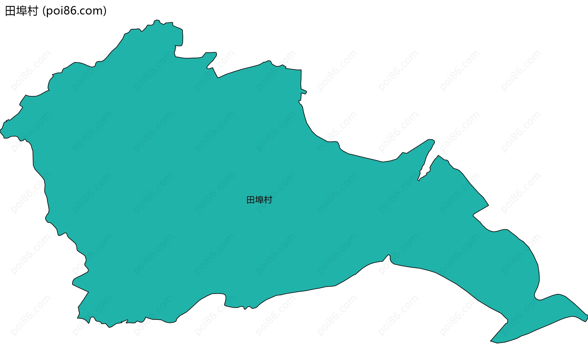 田埠村边界地图