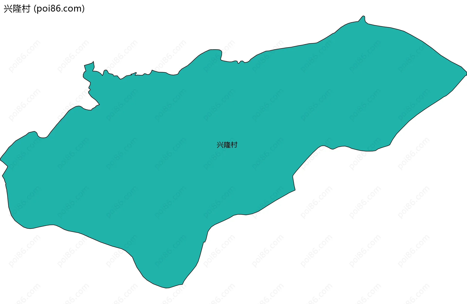 兴隆村边界地图