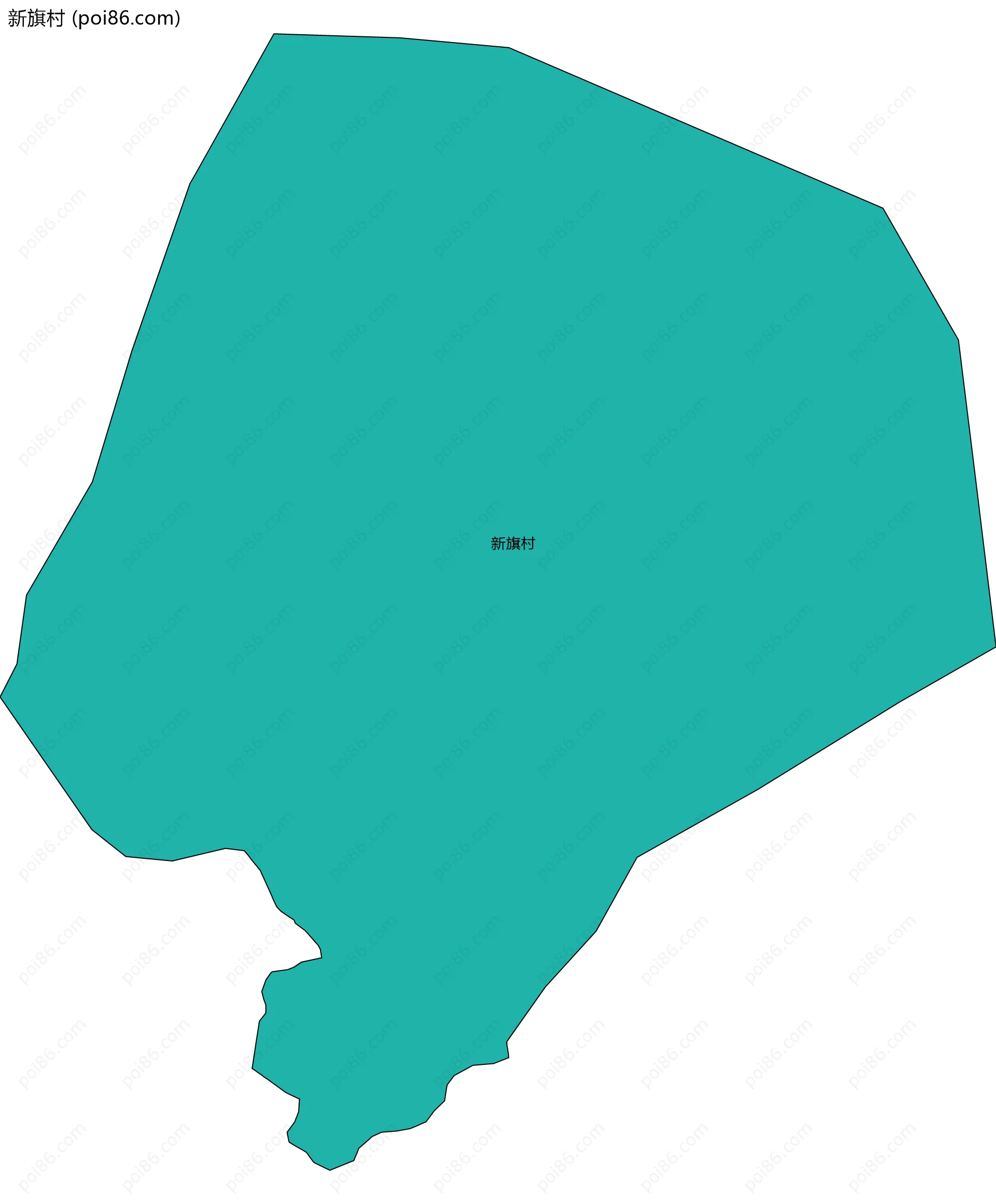 新旗村边界地图