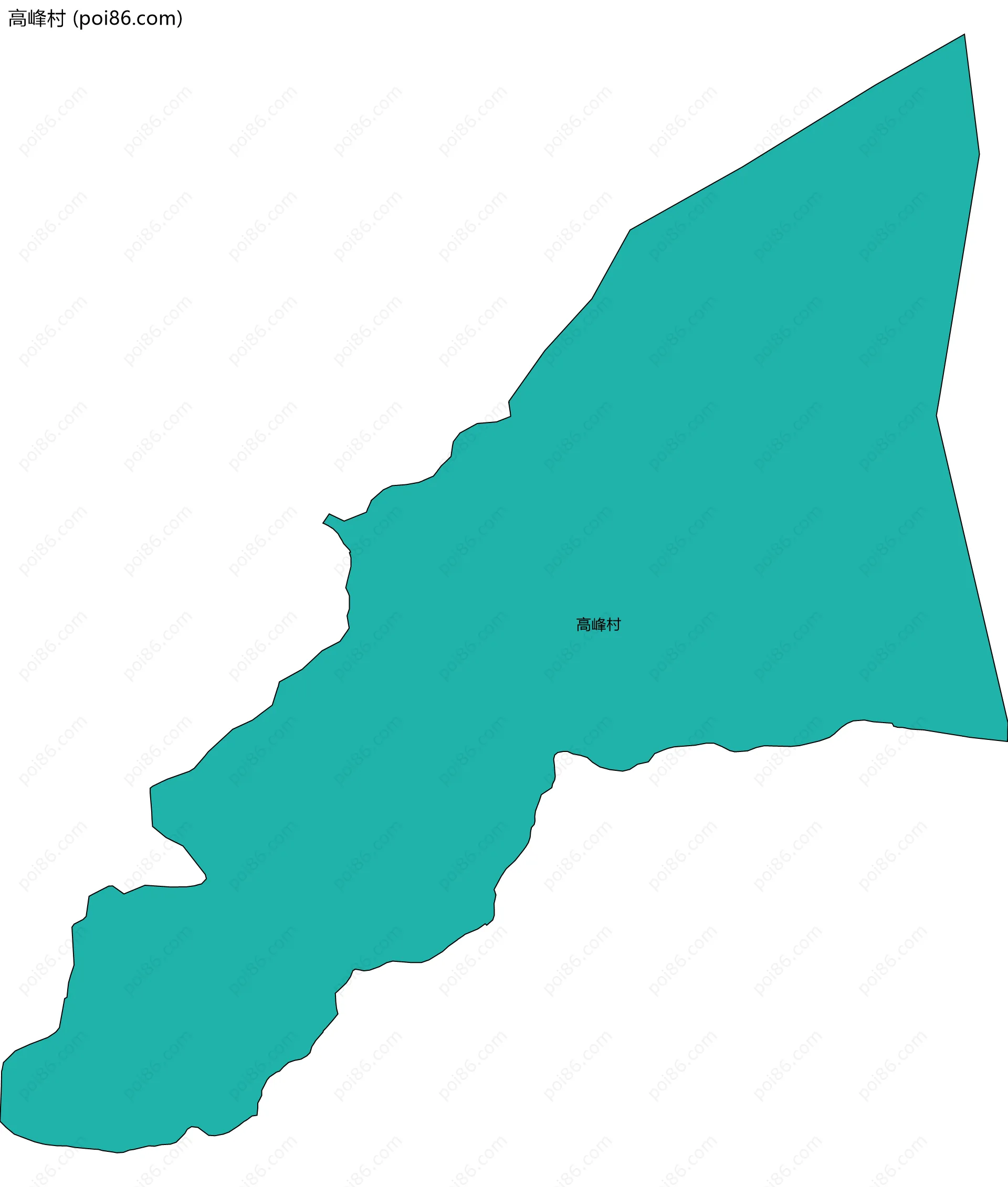 高峰村边界地图