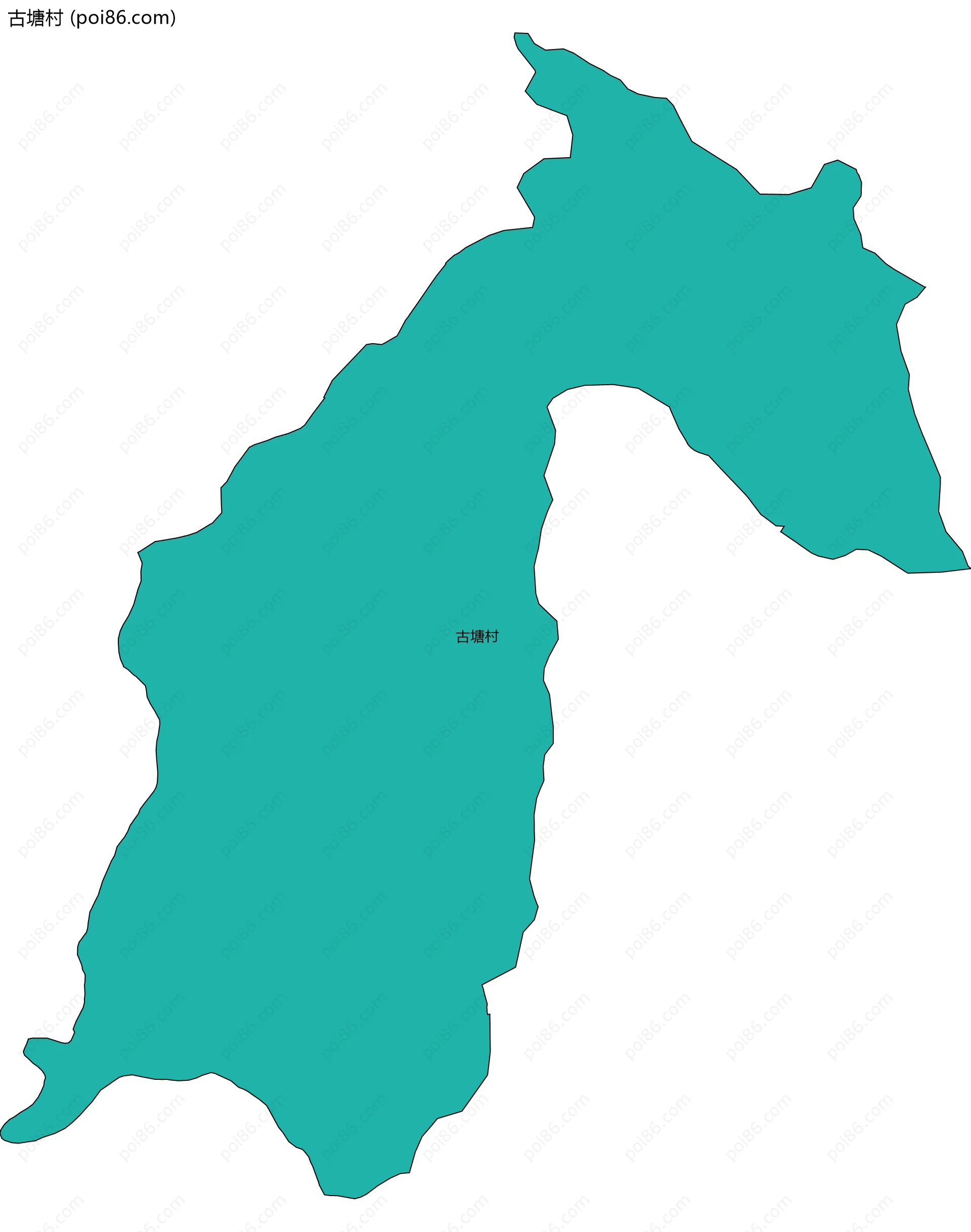 古塘村边界地图